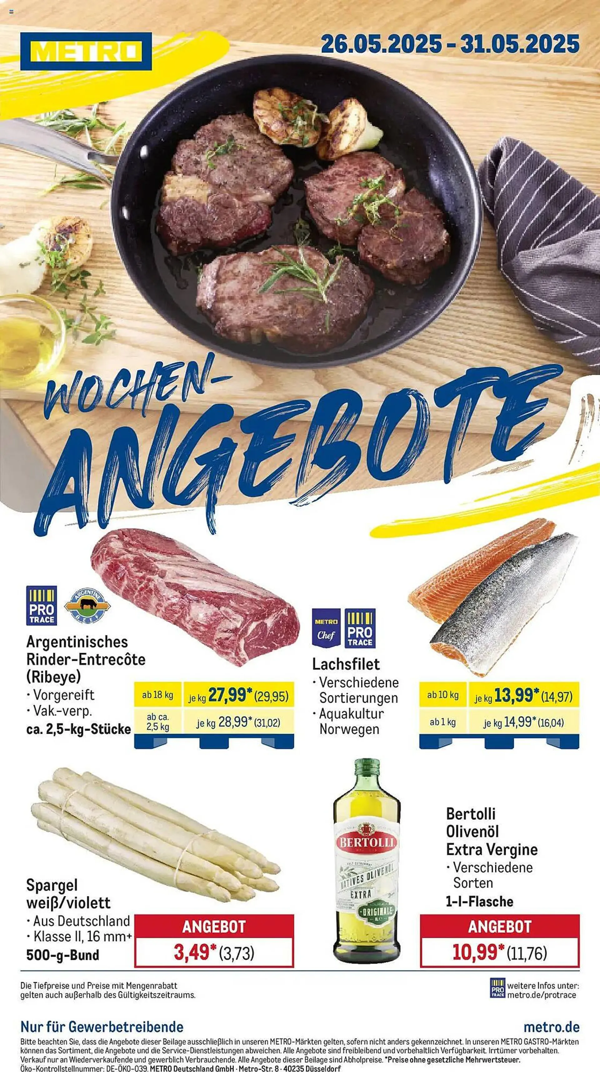 METRO Prospekt von 26. Mai bis 31. Mai 2025 - Prospekt seite 1