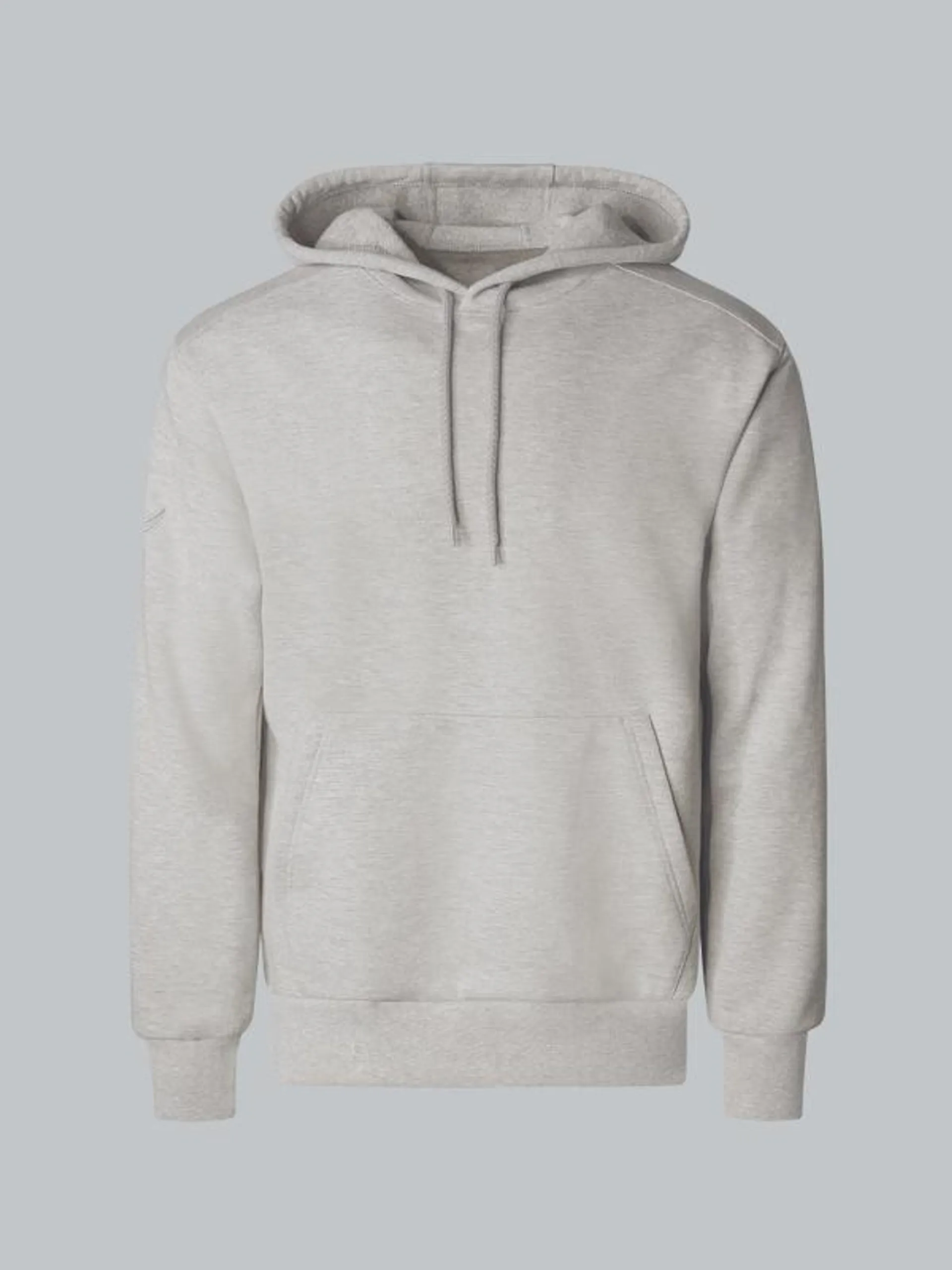 Hoodie aus Sweatqualität Grau-melange