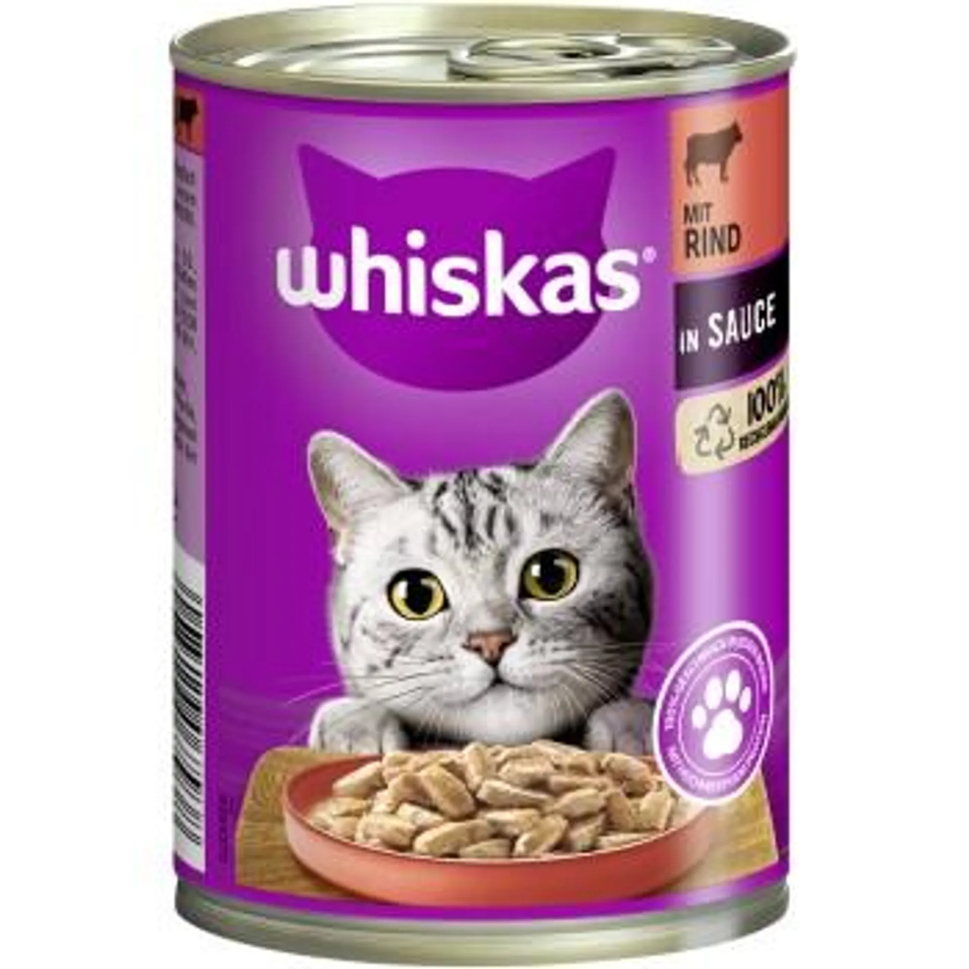 Whiskas Adult 1+ Sauce 12x400g Rind & Leber