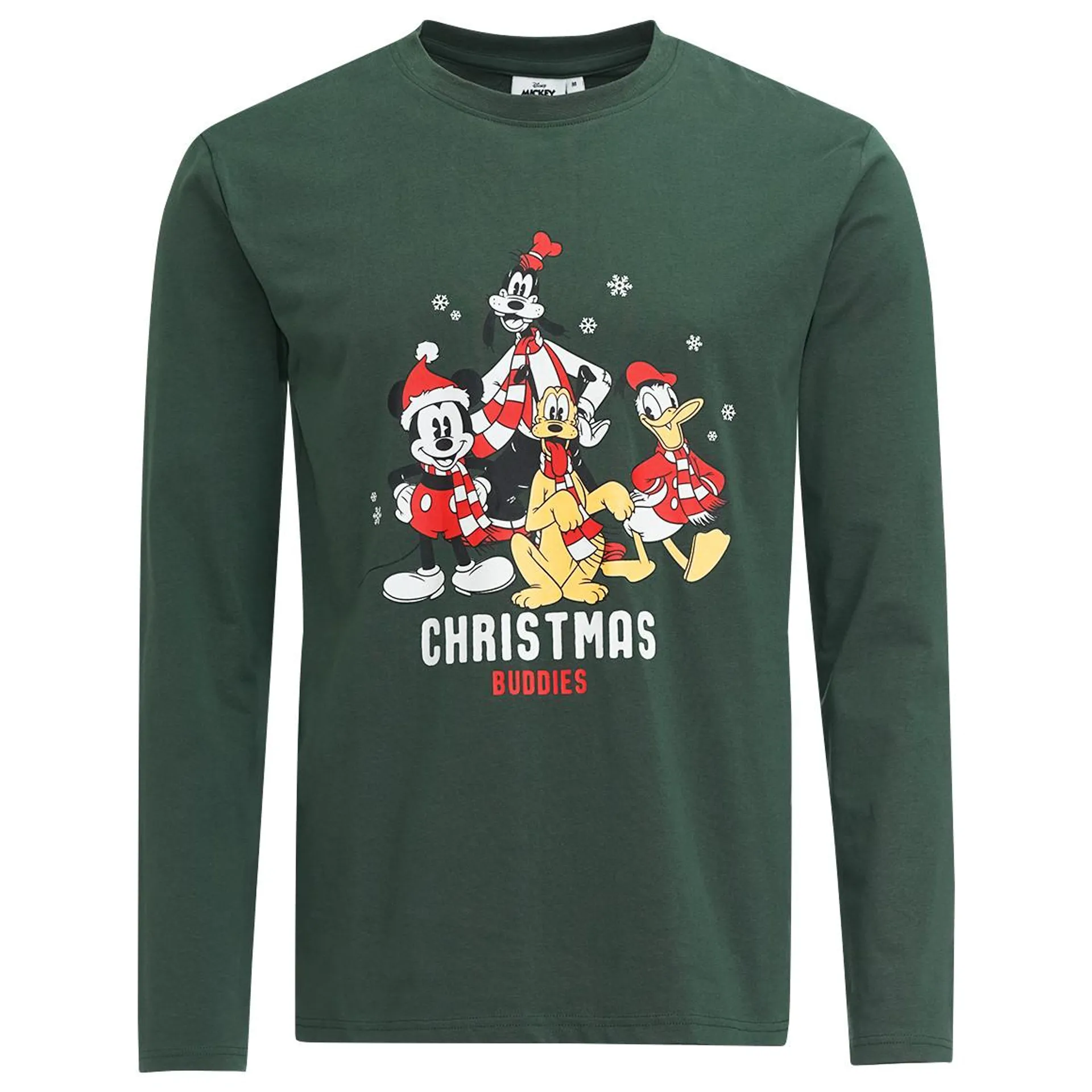 Micky Maus Weihnachtslangarmshirt mit Print