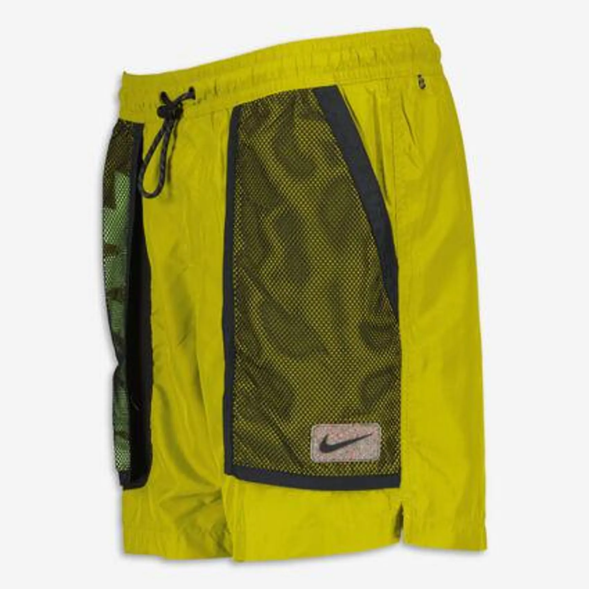 Olivgrüne Sport-Shorts mit Logo