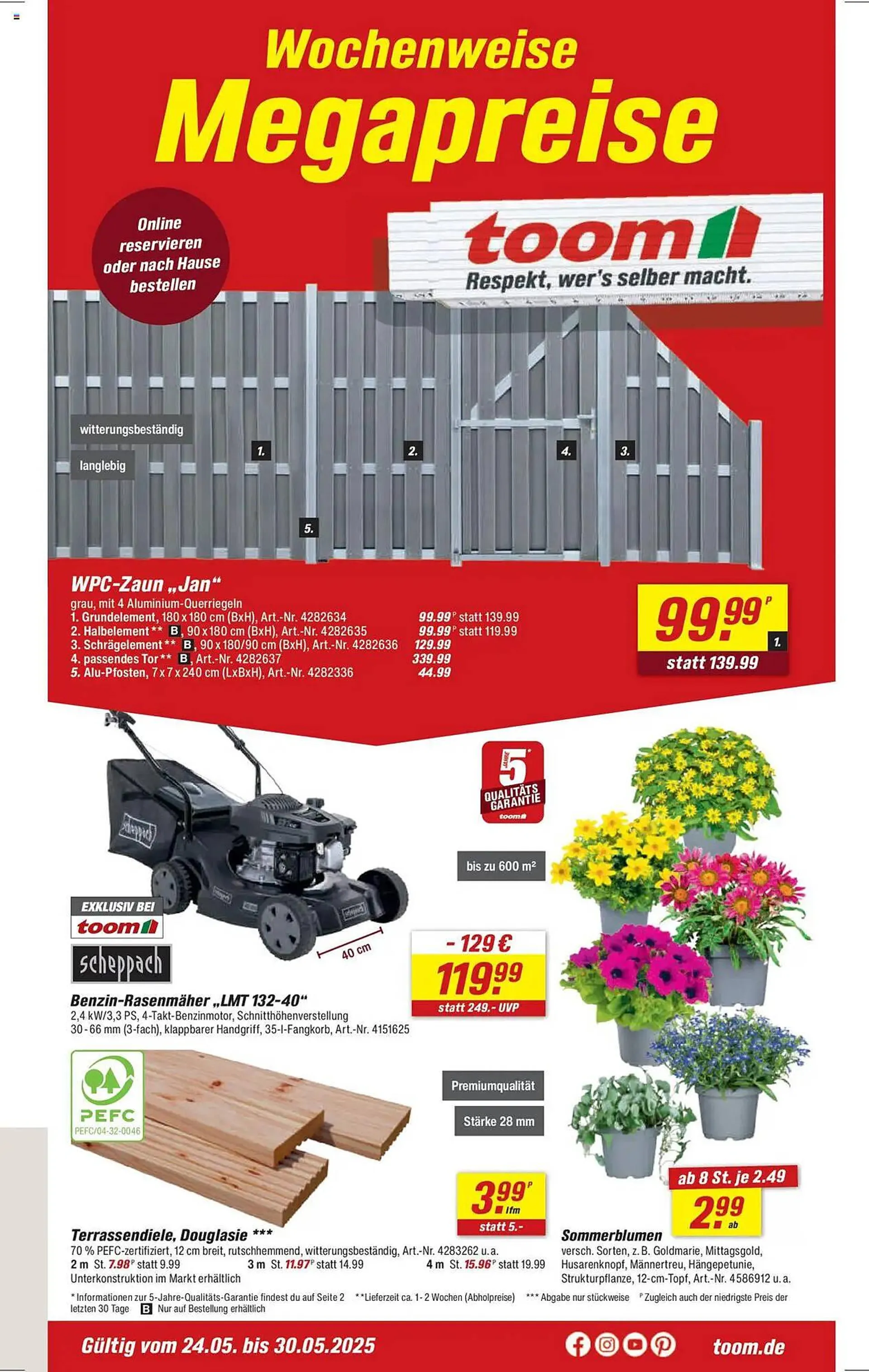 toom Baumarkt Prospekt von 24. Mai bis 30. Mai 2025 - Prospekt seite 1