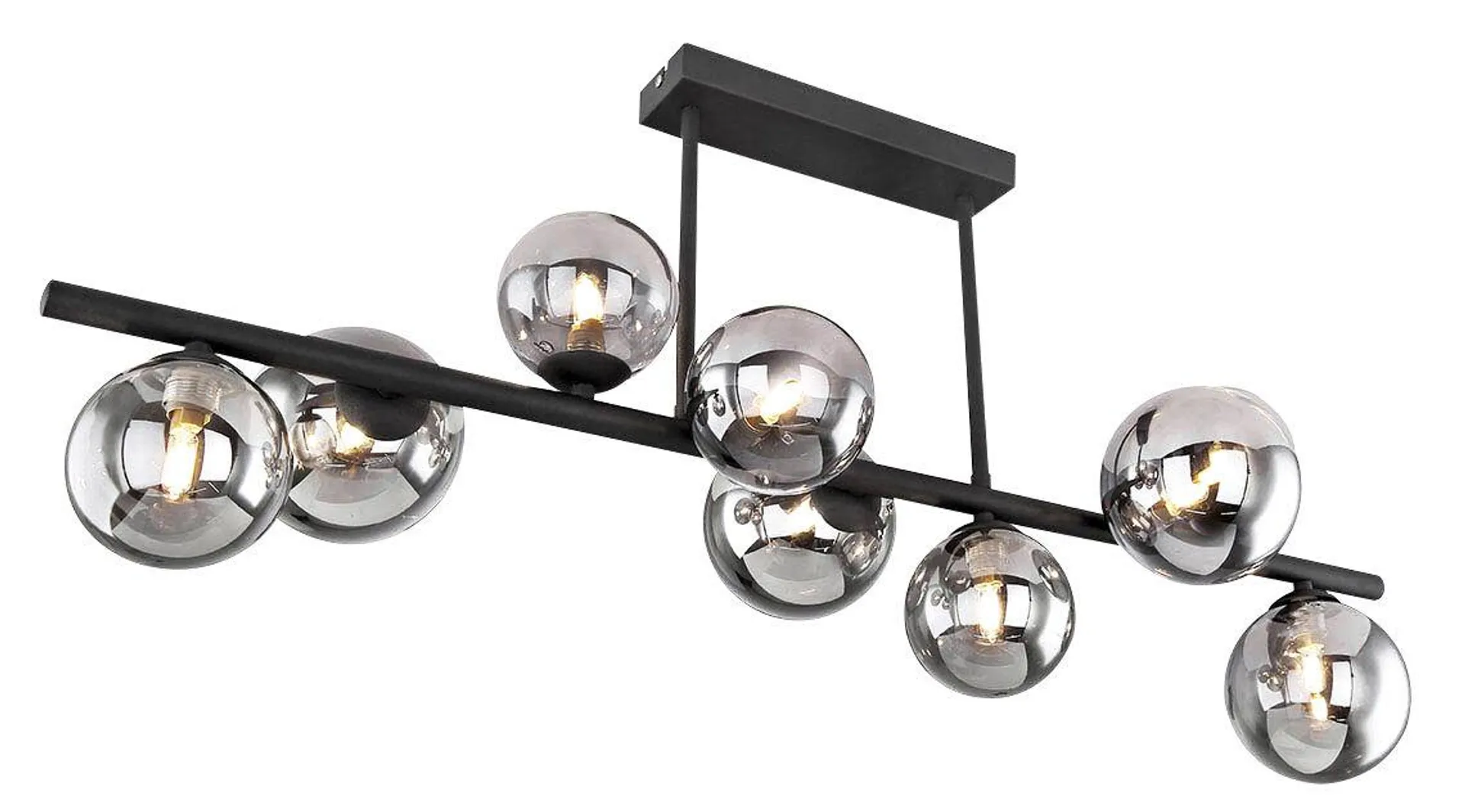 GLOBO LED Retrofit Deckenlampe Riha 86x30cm 35,8cm schwarz /grau