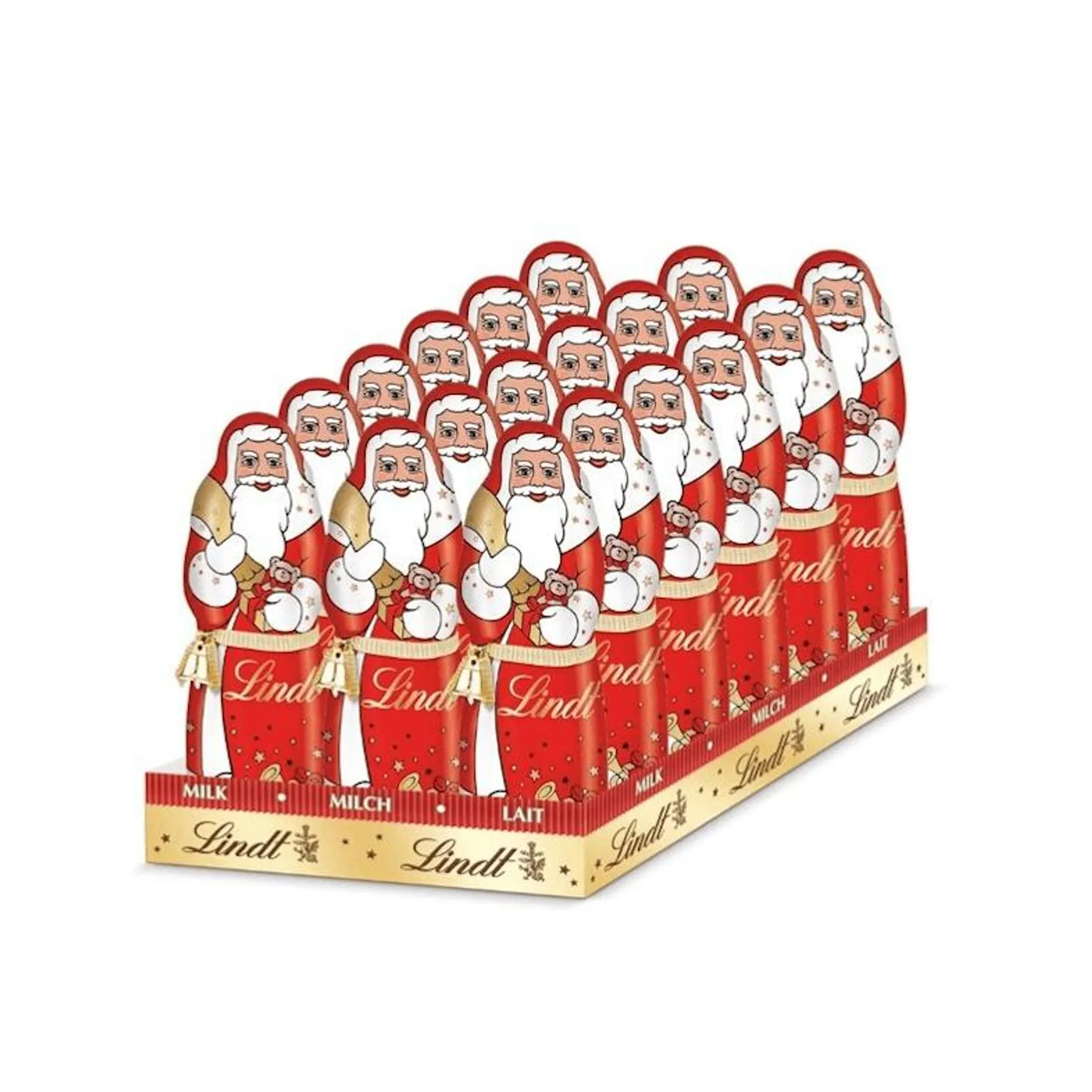 Lindt Weihnachtsmann Mittel 18 x 125 g (2,25 kg)