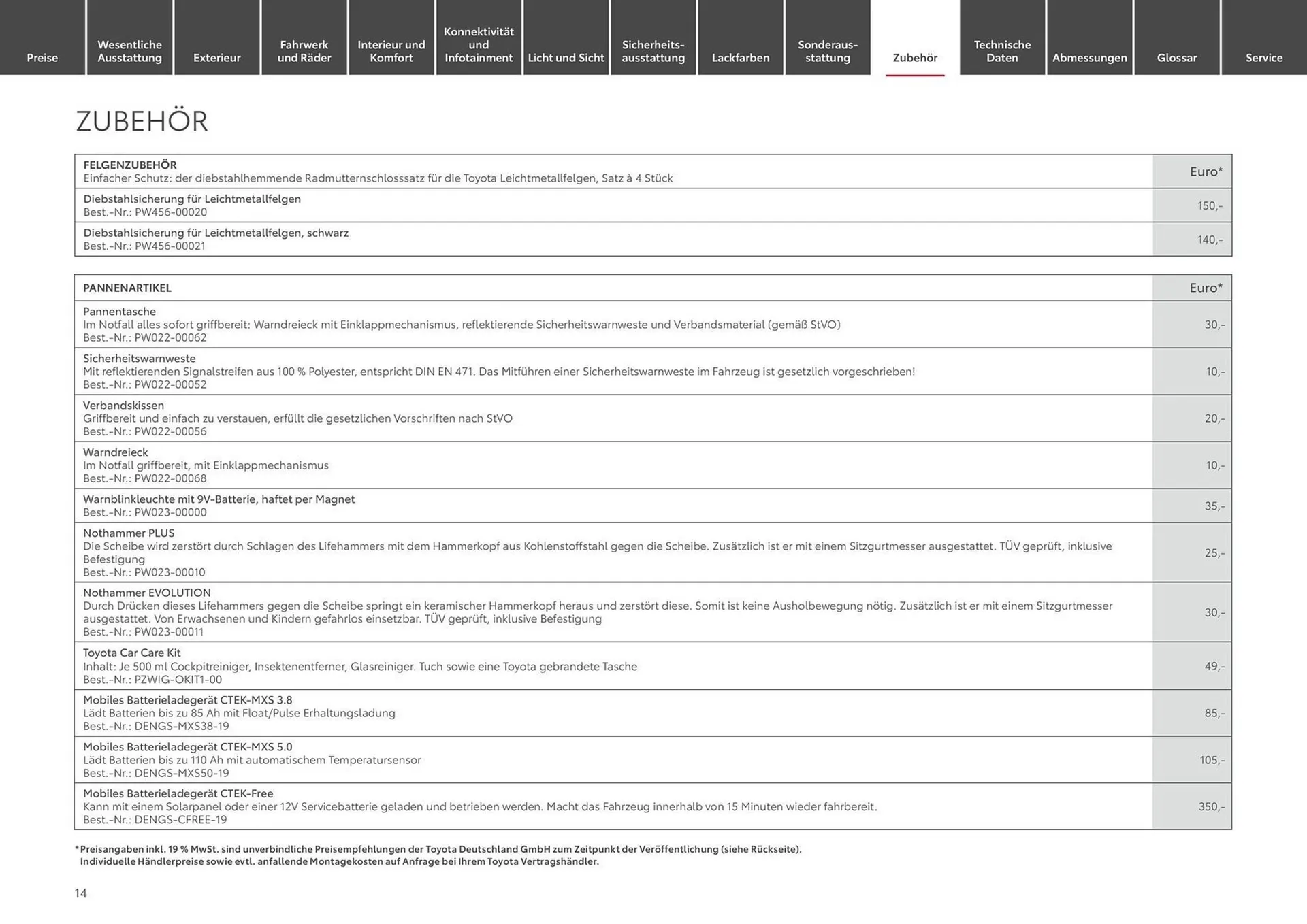 Toyota Prospekt von 12. Juni bis 12. Juni 2025 - Prospekt seite 14