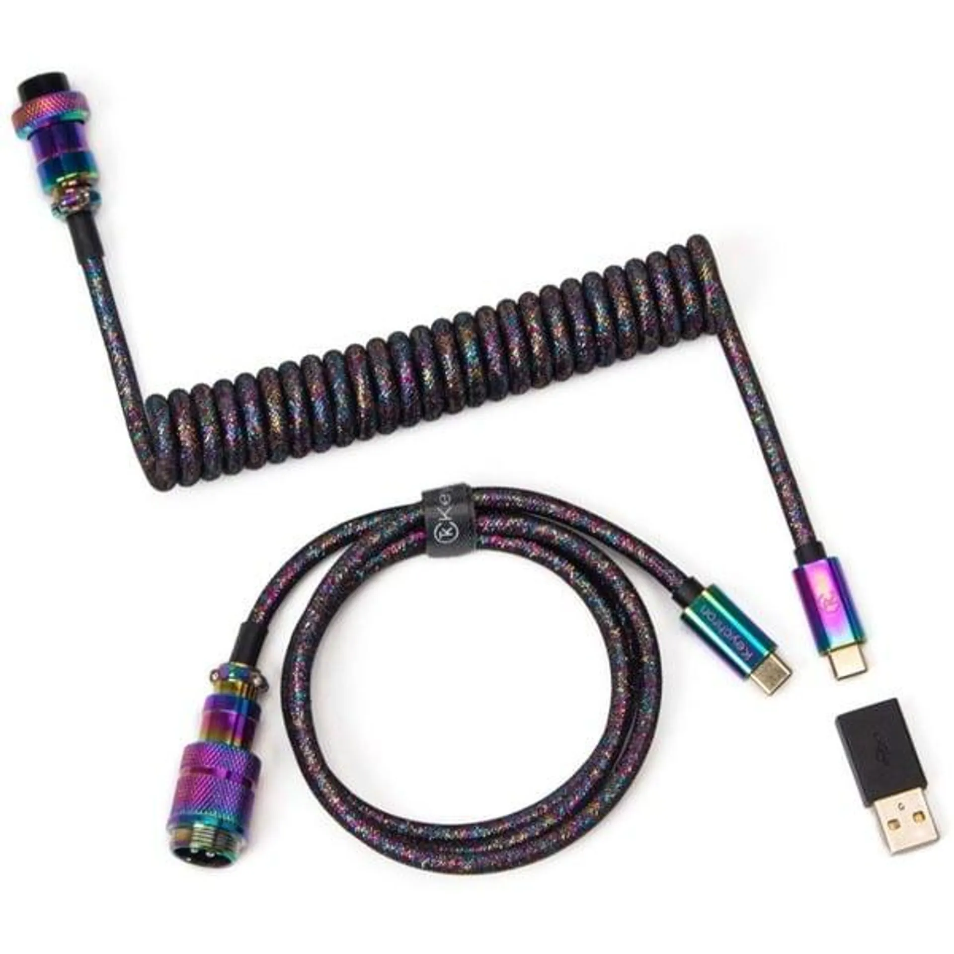 USB 3.2 Gen 1 Premium Coiled Aviator Kabel, USB-C Stecker > USB-C Stecker