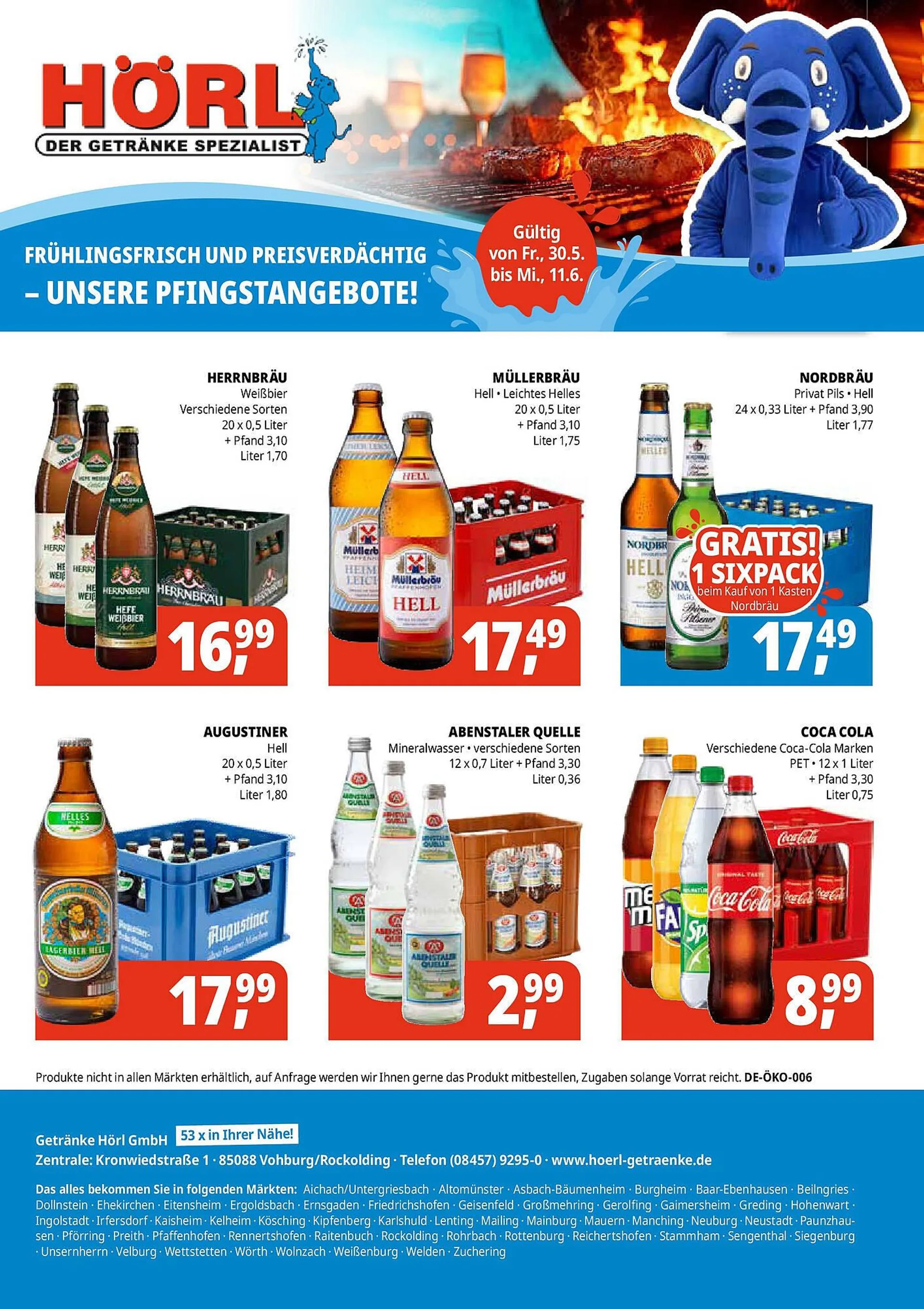 Hörl Getränke Prospekt von 28. Mai bis 11. Juni 2025 - Prospekt seite 1