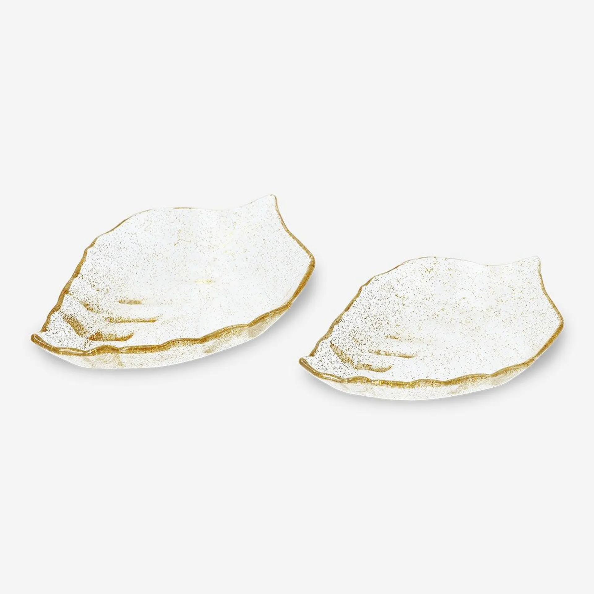 Leaf-Shaped Serving Bowls - 2 pcs