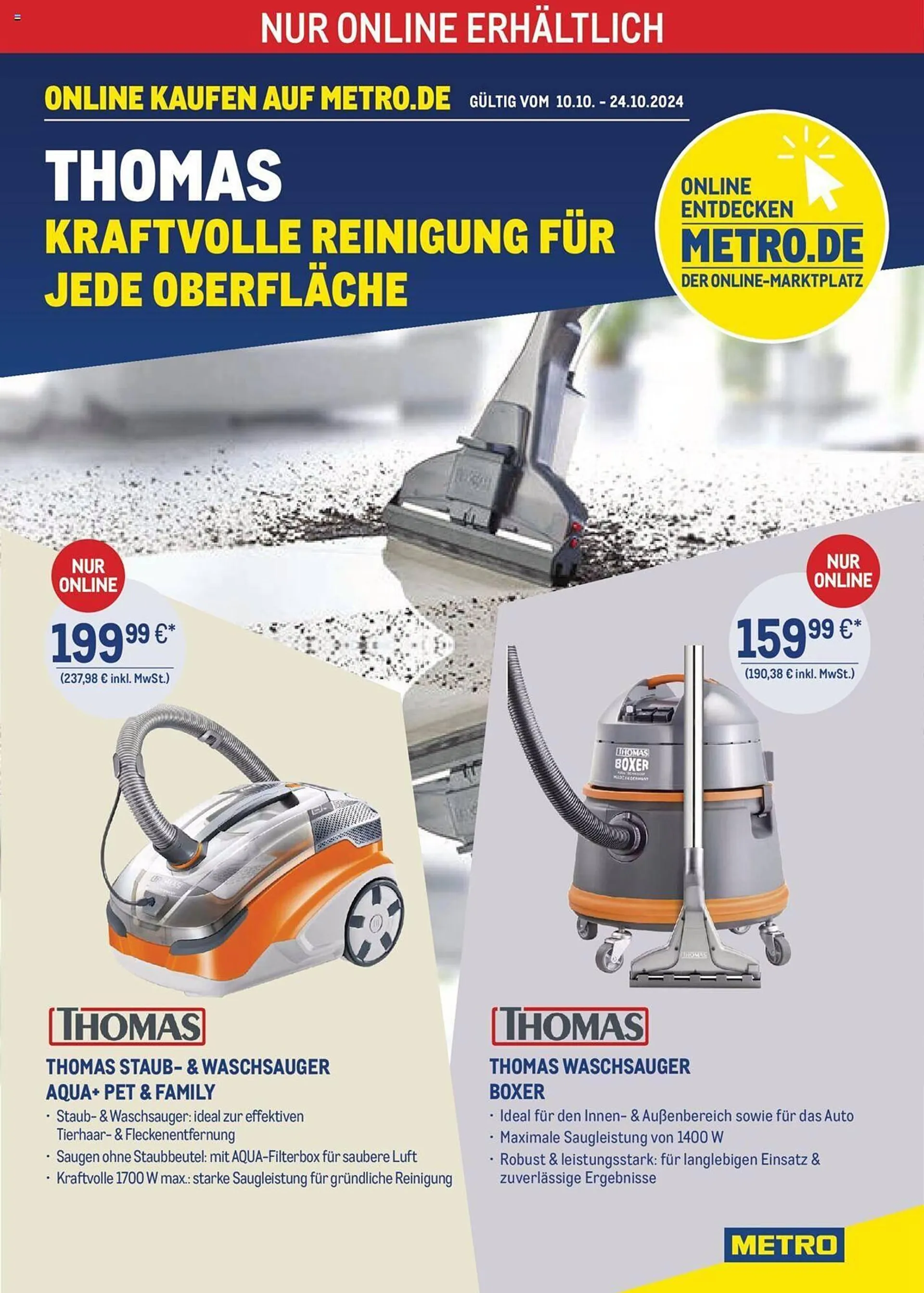 METRO Prospekt von 10. Oktober bis 24. Oktober 2024 - Prospekt seite 1