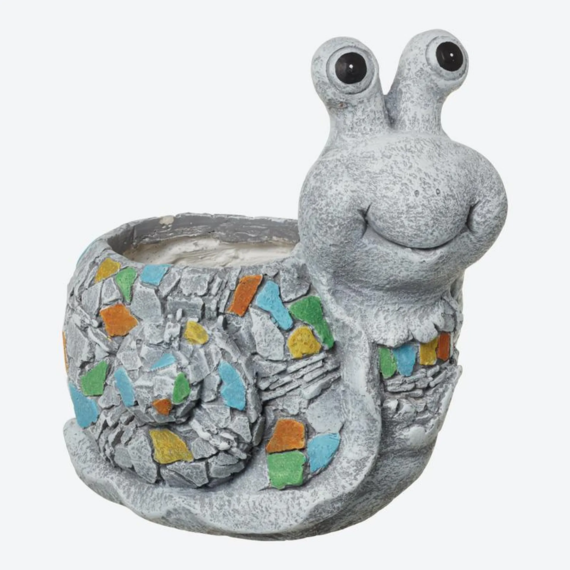 Blumentopf-Figur mit Mosaik-Steinen, verschiedene Looks