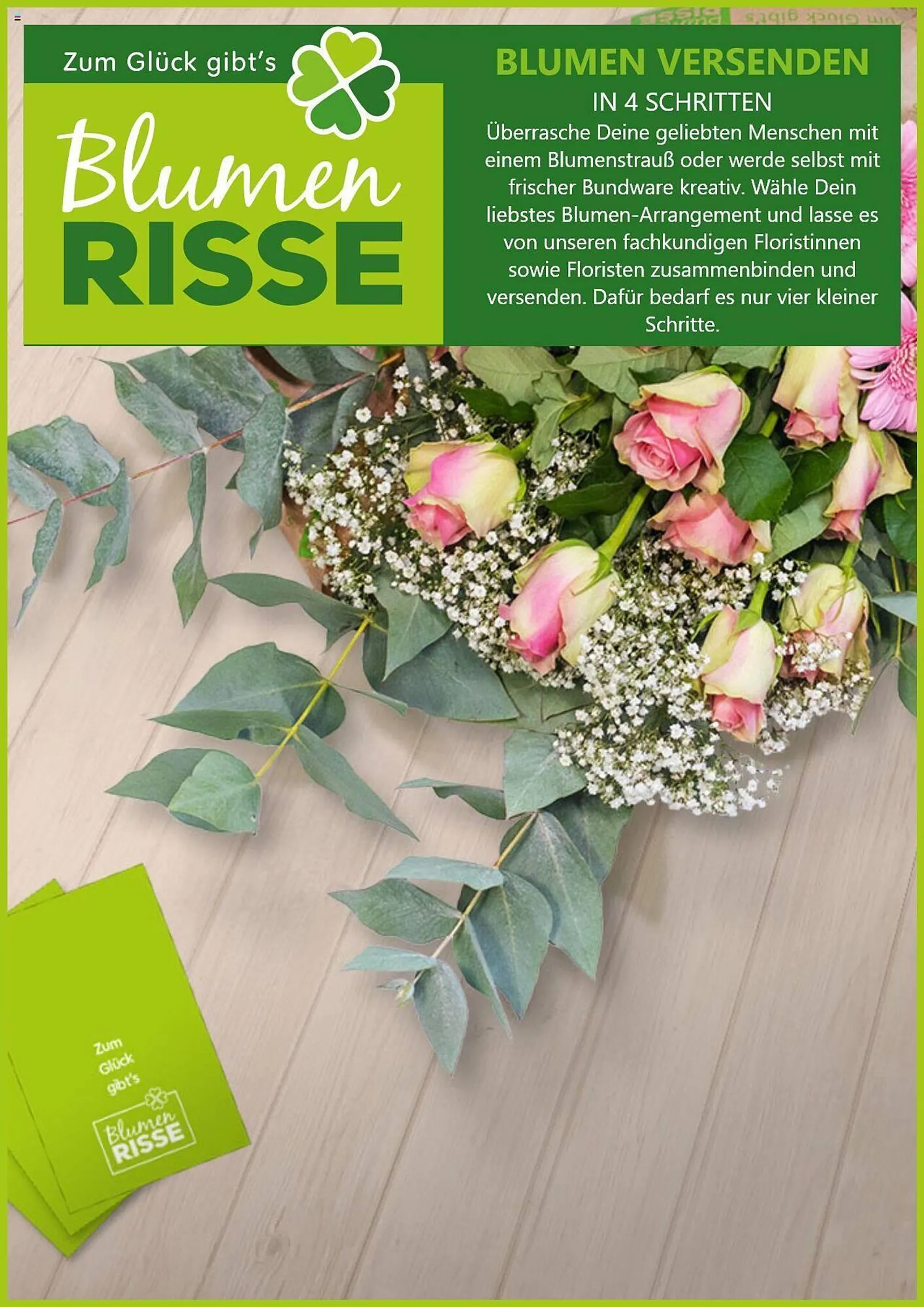 Blumen Risse Prospekt von 22. Juli bis 19. August 2024 - Prospekt seite 1