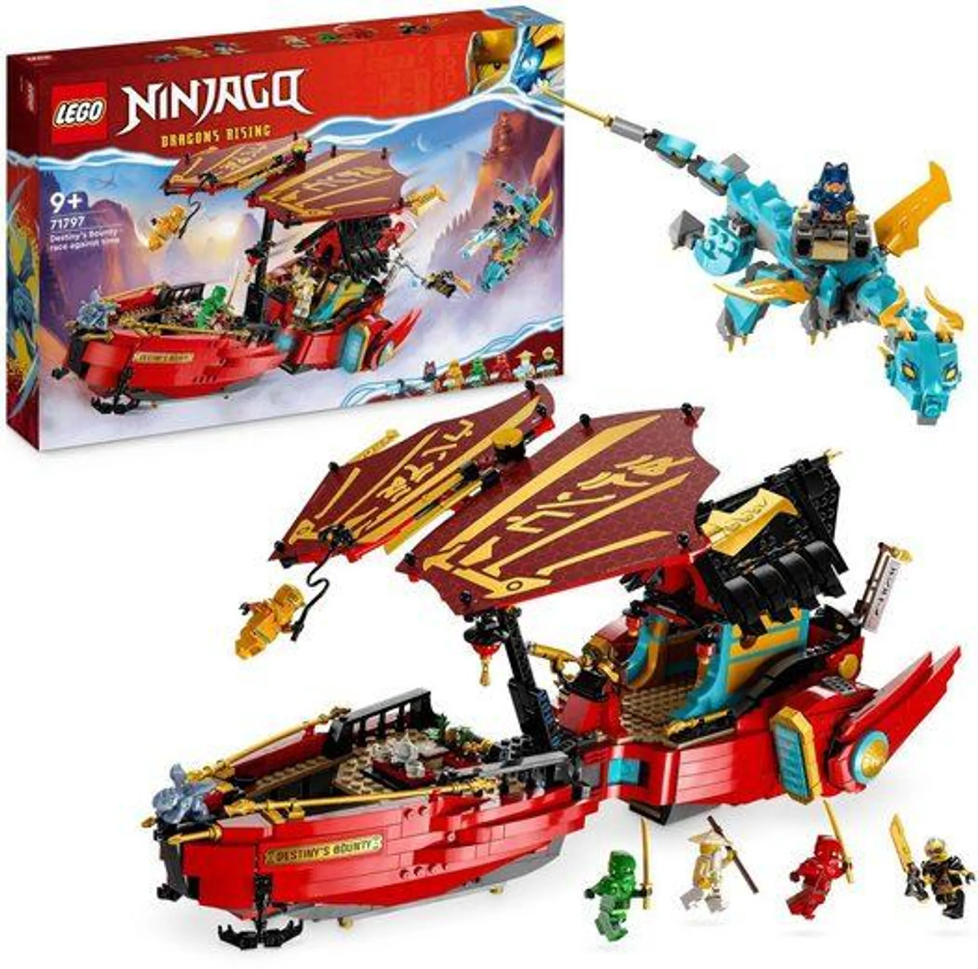 LEGO® Konstruktionsspielsteine Ninja-Flugsegler im Wettlauf mit der Zeit (71797), LEGO® NINJAGO, (1739 St), Made in Europe