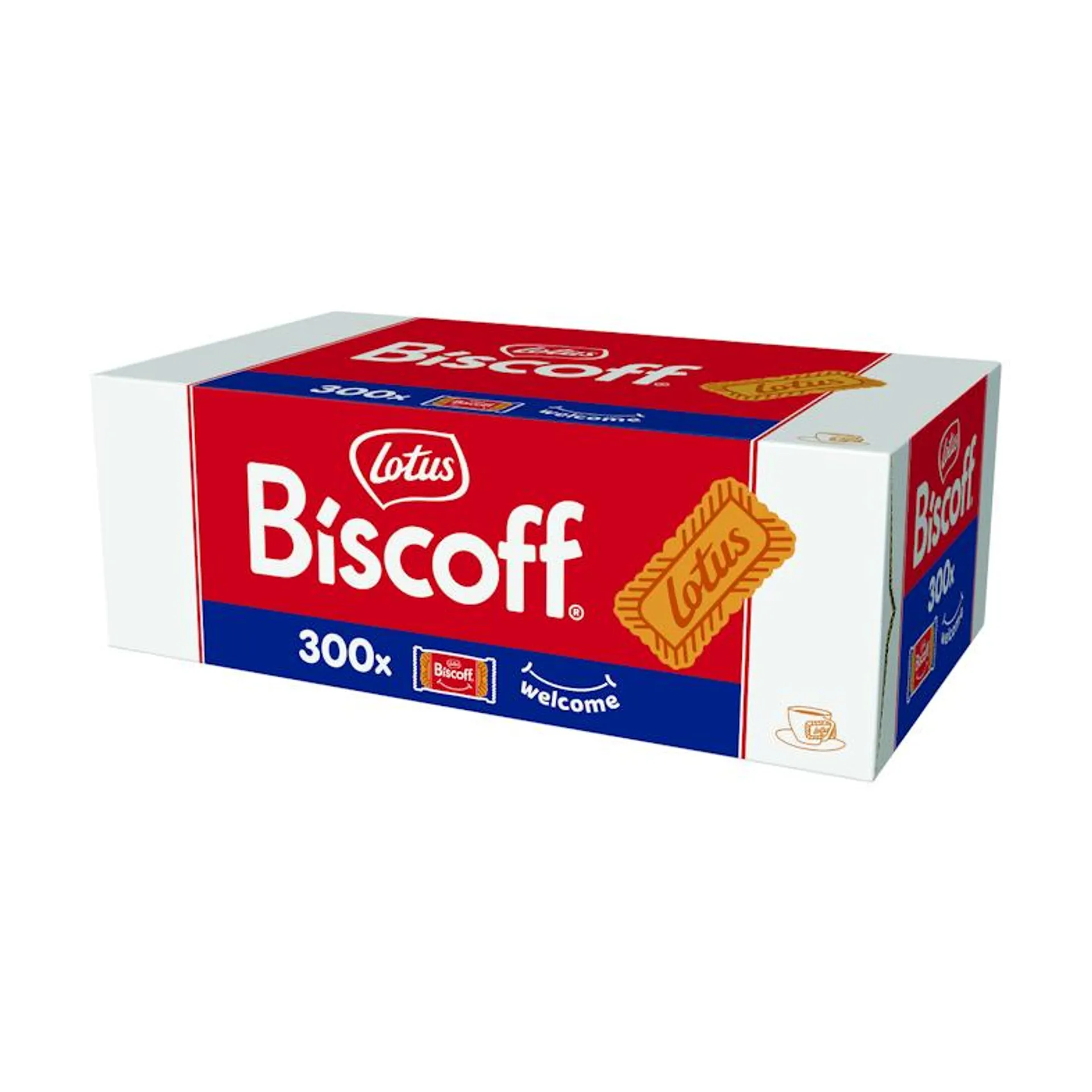 Lotus Karamellgebäck Biscoff Mit Welcome Design 300 Portionen x 6.25g (1.875 kg)