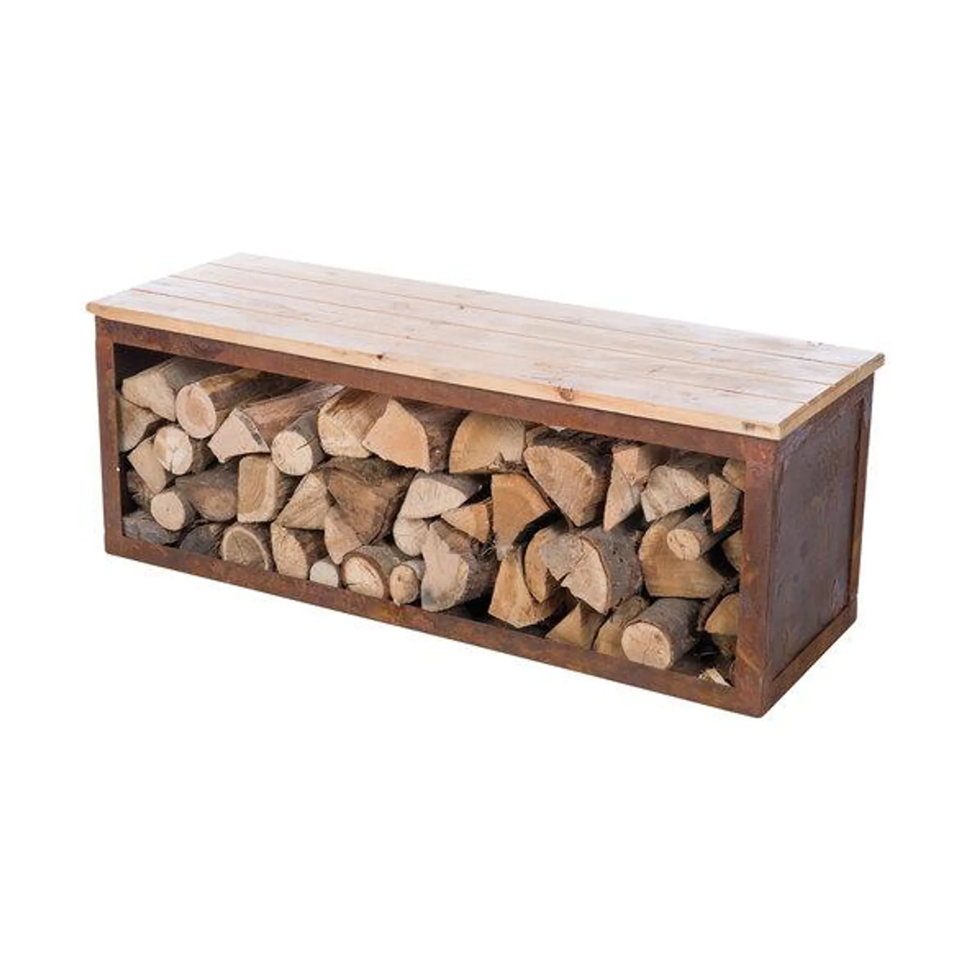 Holzlagerbank Tyr, 120 cm