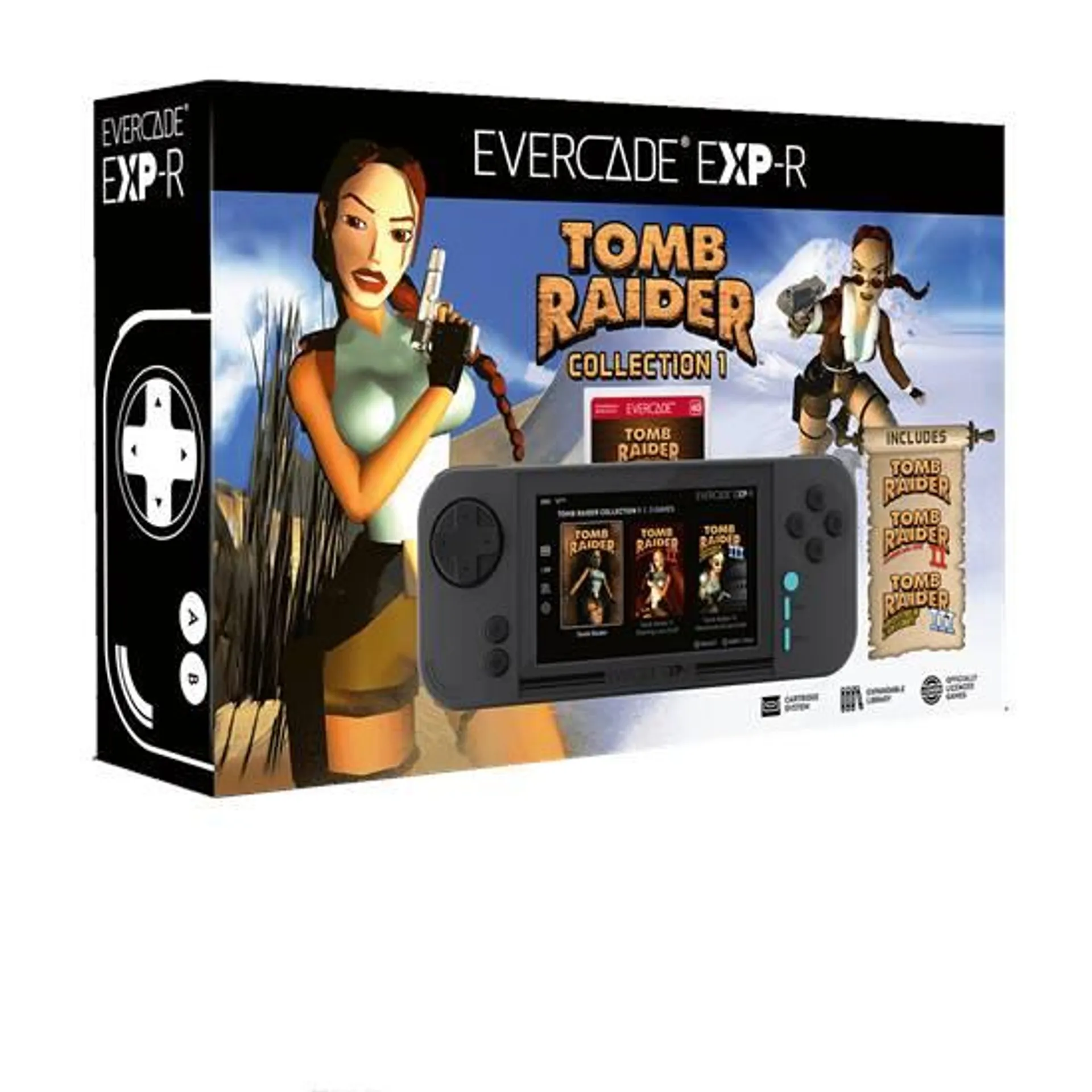 Blaze Evercade EXP-R Handheld inkl. Tomb Raider Collection