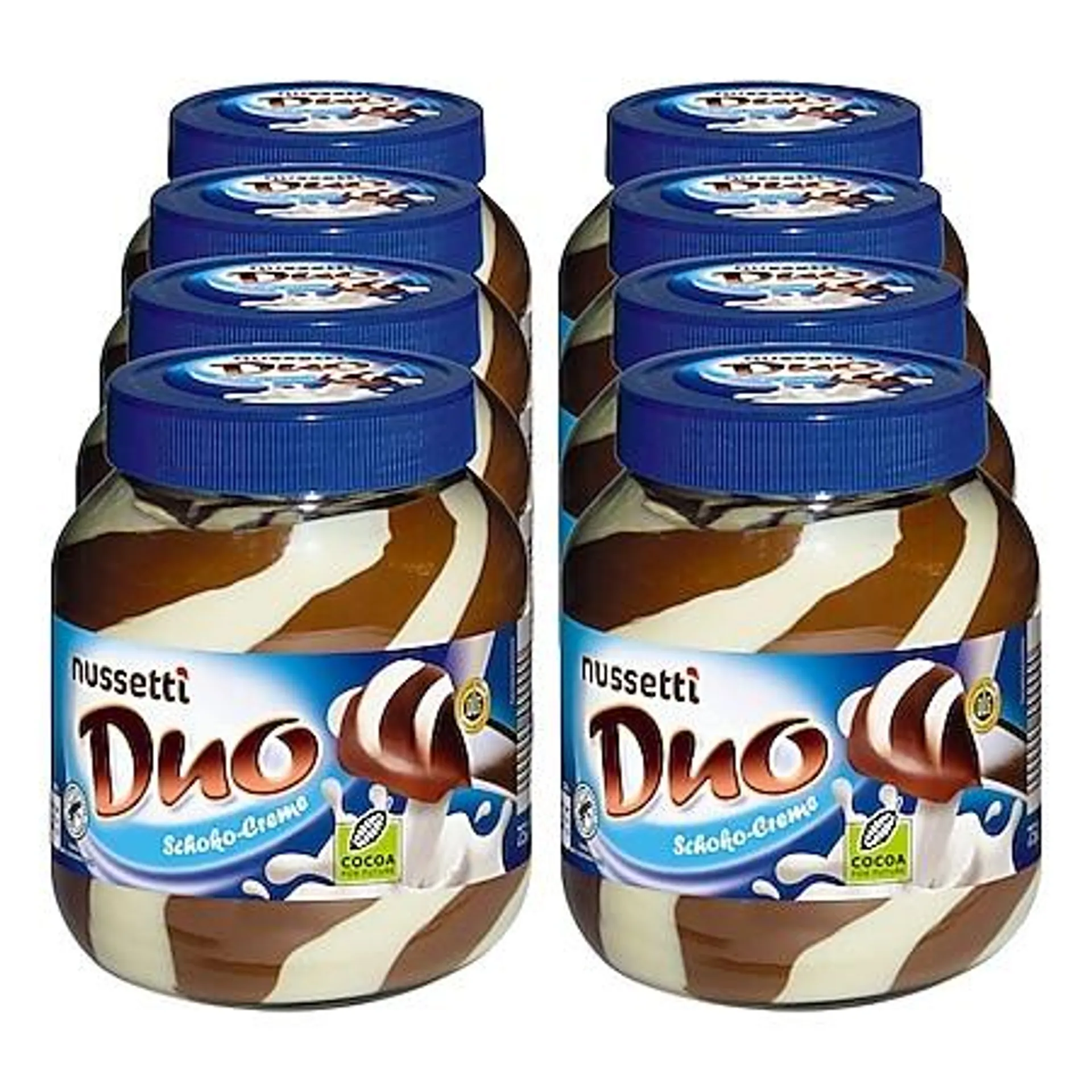 Nussetti Duo-Schoko-Creme 750 g, 8er Pack