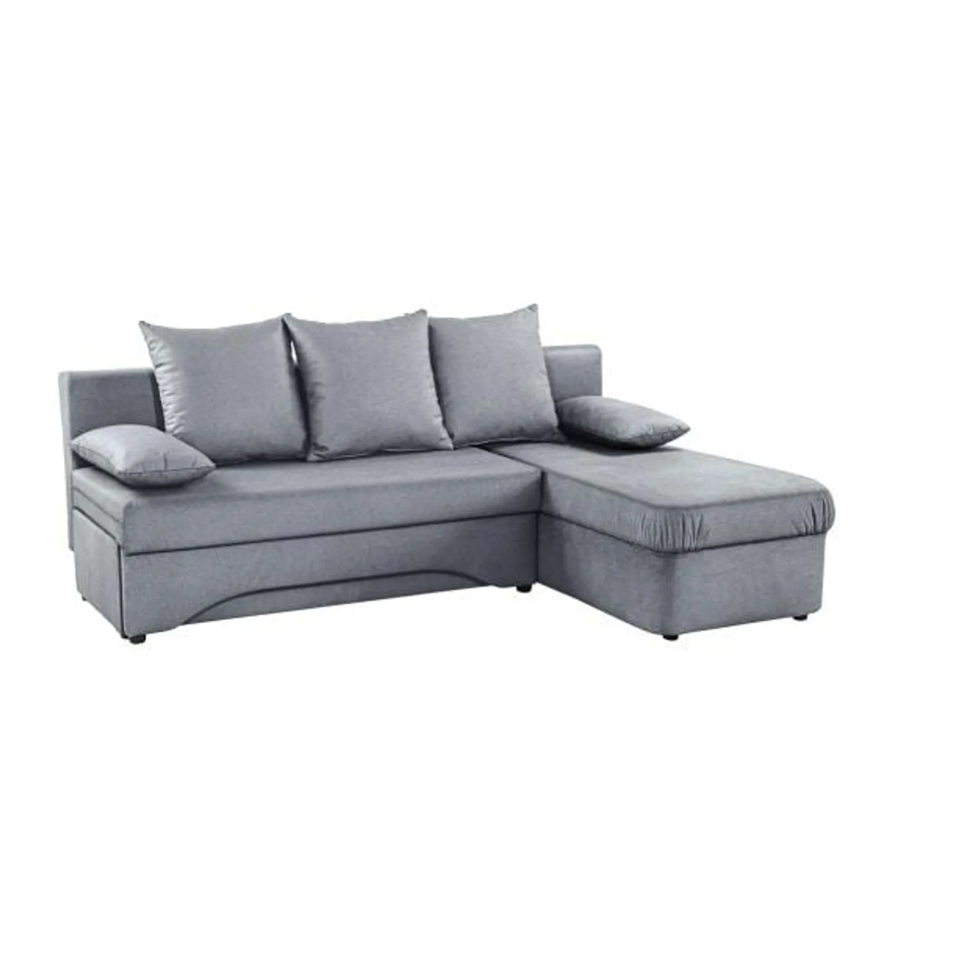 Ecksofa Polaris Stoffbezug Grau ca. 191 x 142 cm