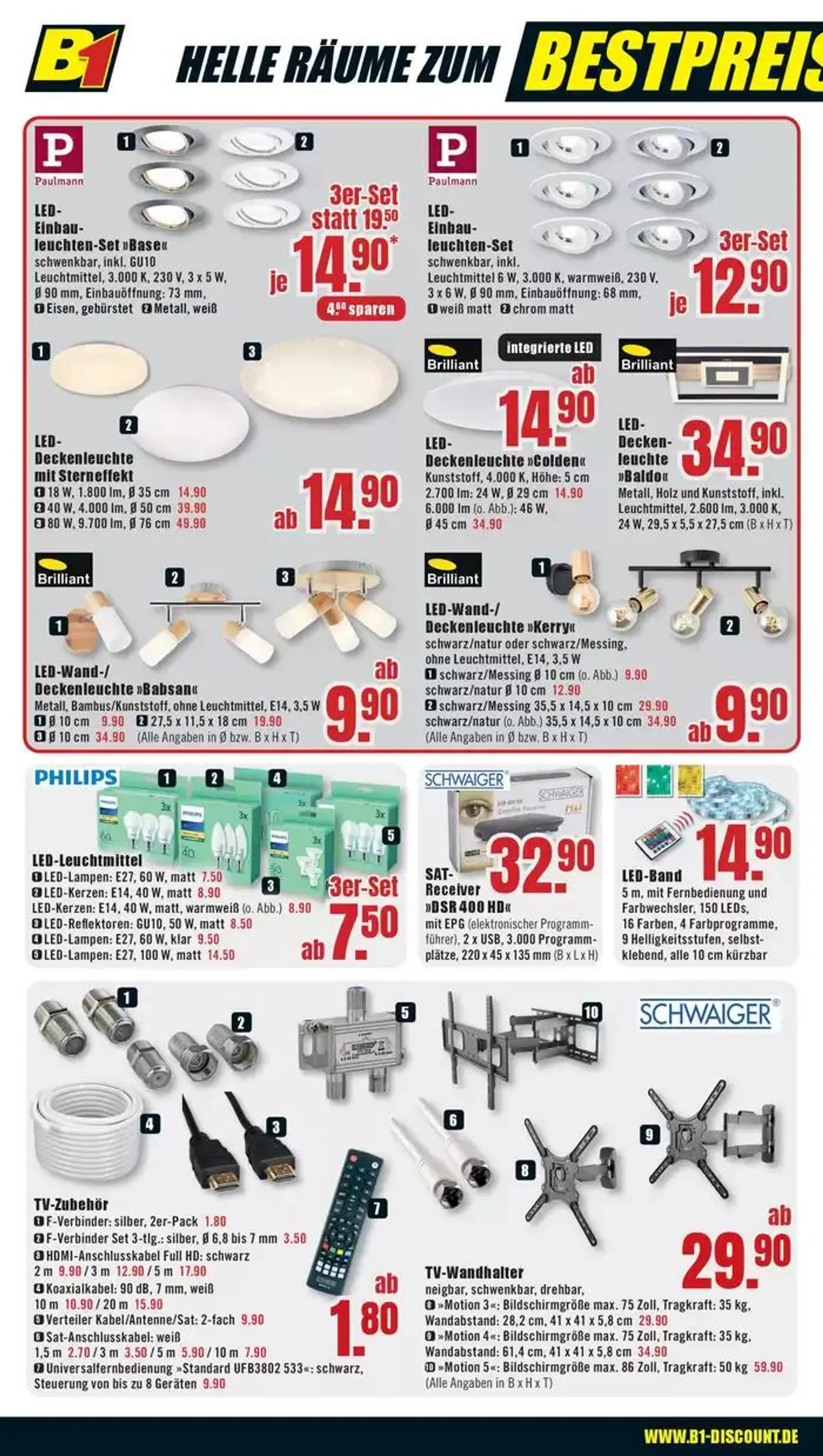 B1 Discount Baumarkt flugblatt von 23. November bis 7. Dezember 2024 - Prospekt seite 2