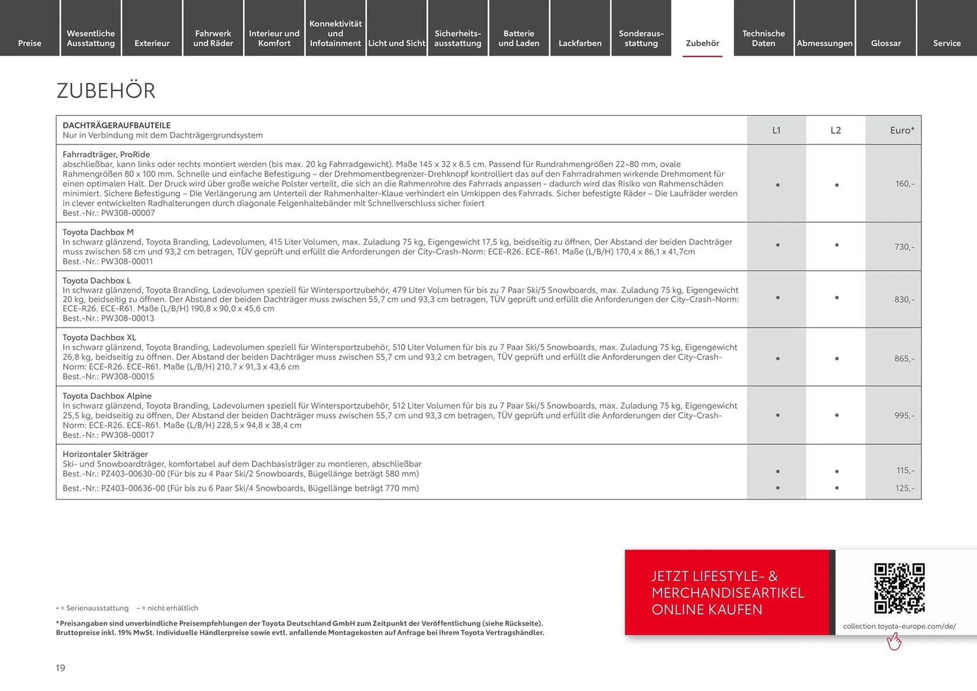 Toyota Prospekt von 9. April bis 9. April 2025 - Prospekt seite 19