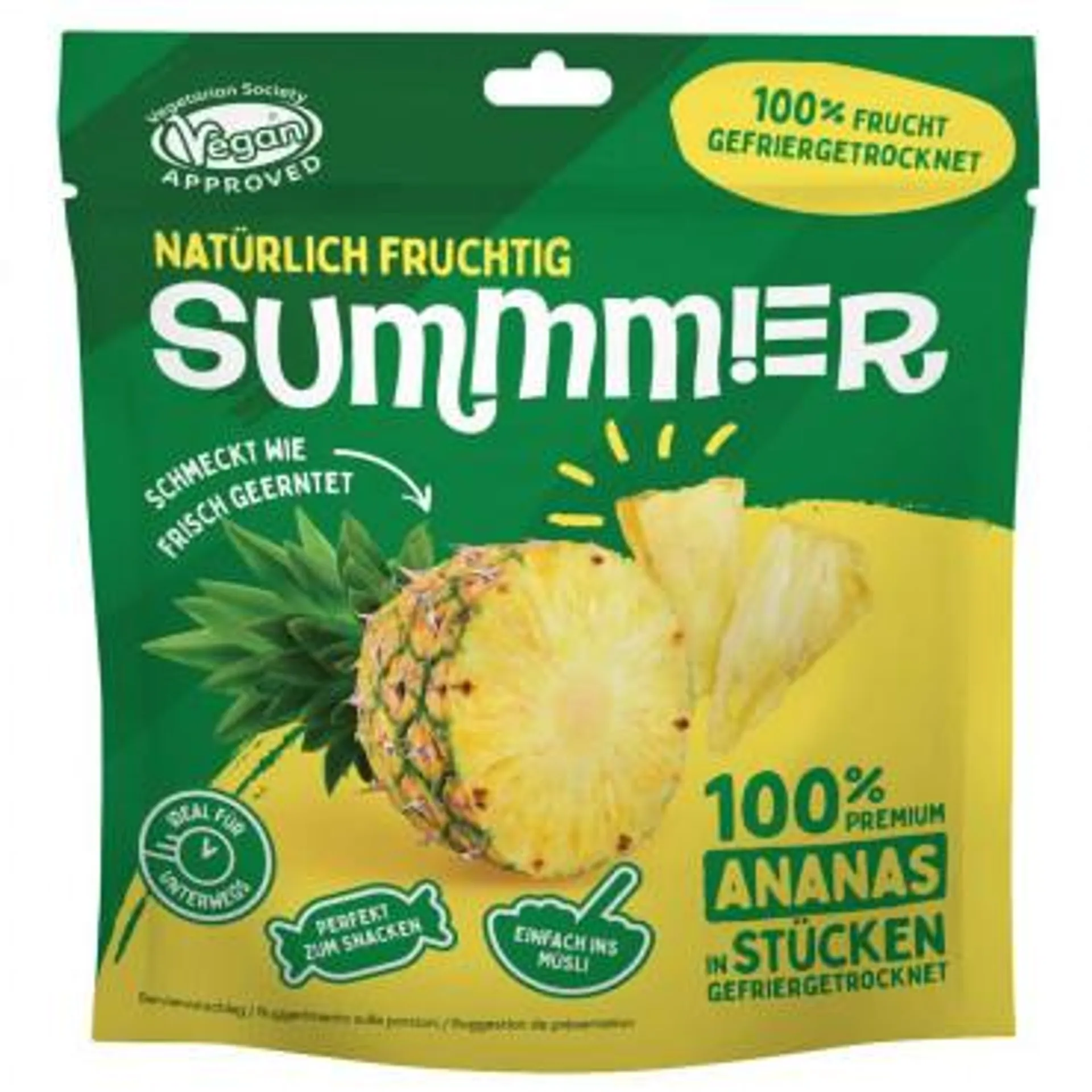 Ananas Stücke, Gefriergetrocknet