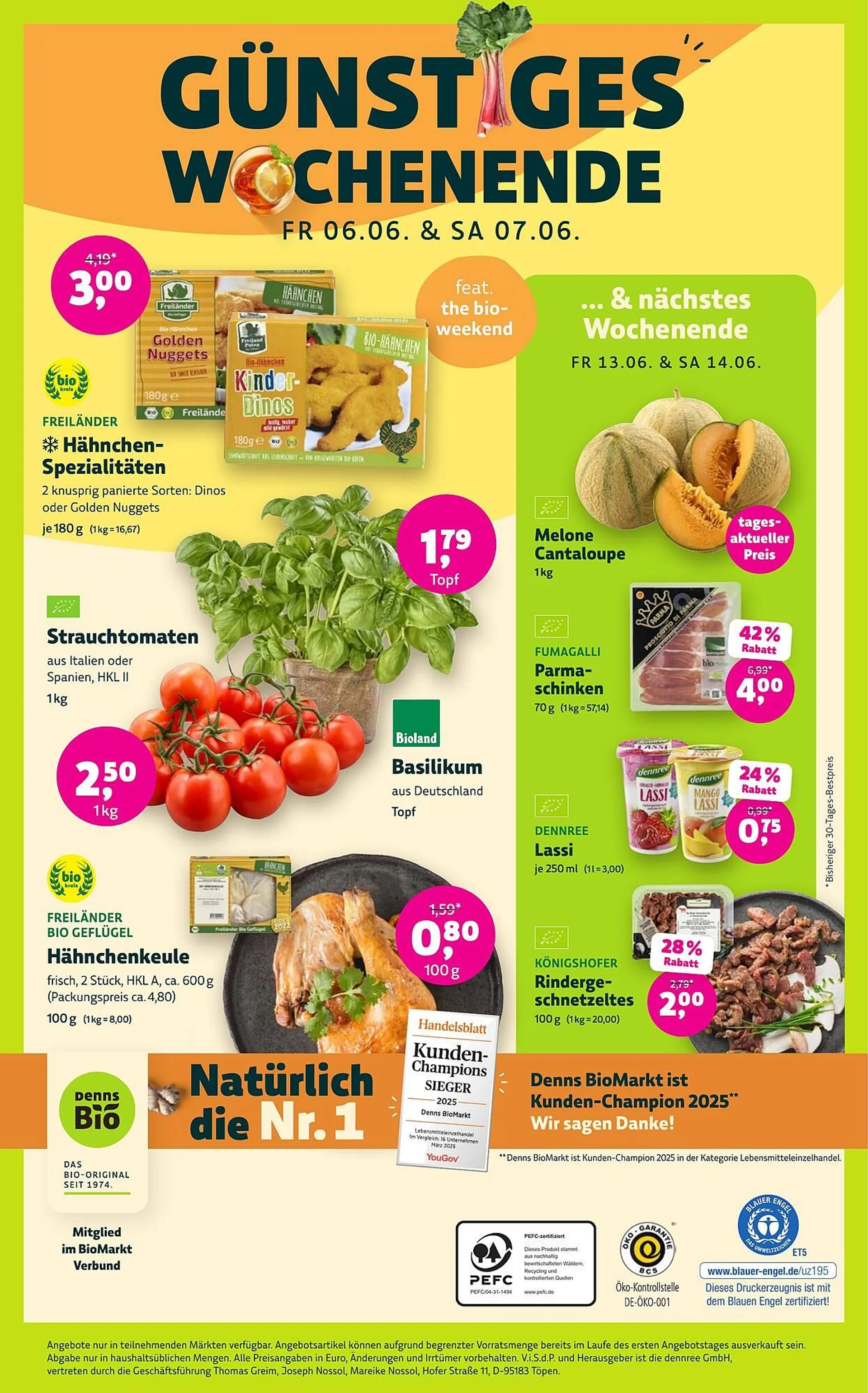Landmann's Biomarkt Prospekt von 4. Juni bis 17. Juni 2025 - Prospekt seite 12
