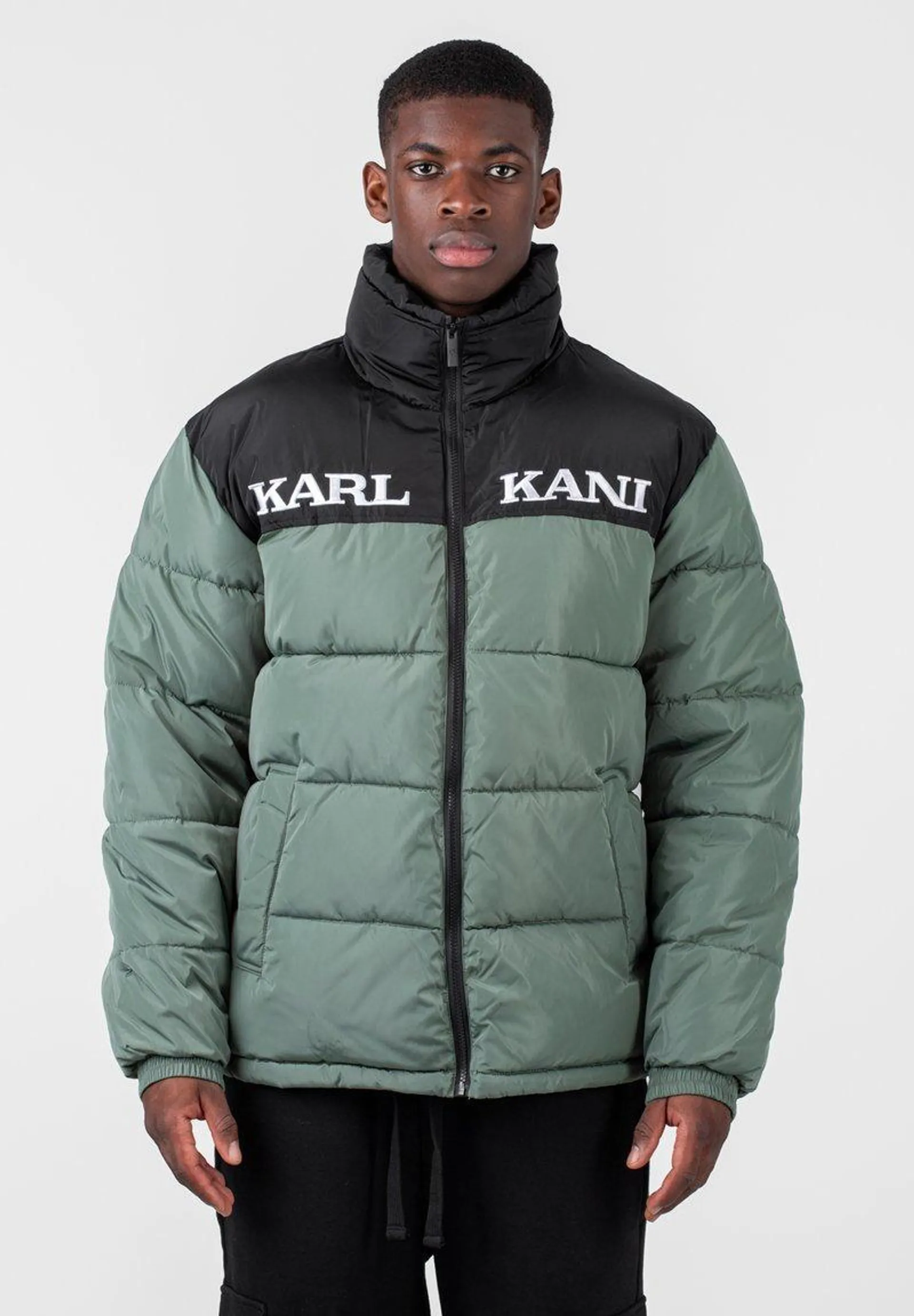 RETRO ESSENTIAL PUFFER - Winter jacket - dusty green