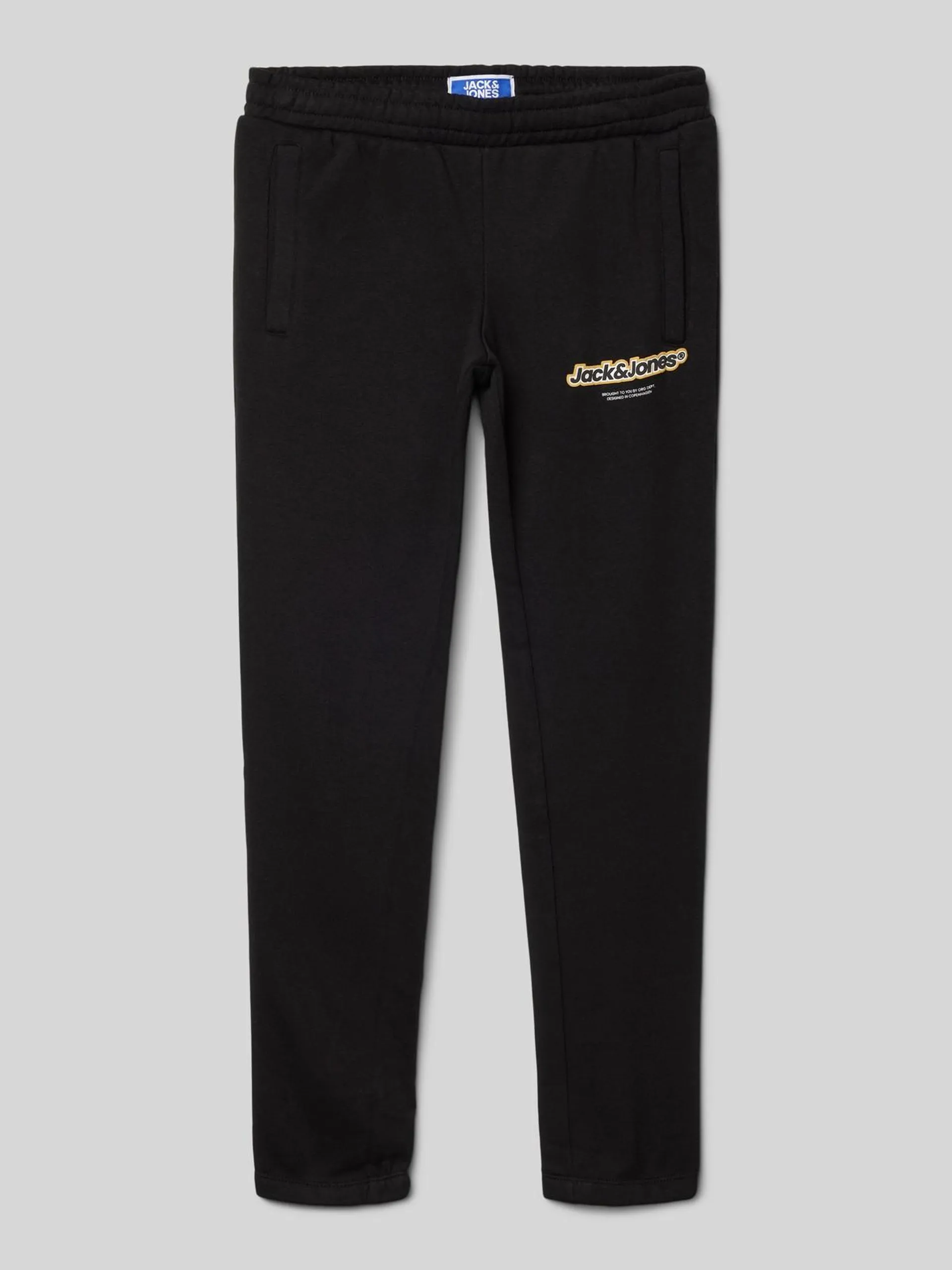 Regular Fit Sweatpants mit Label-Print Modell 'KARL' in black