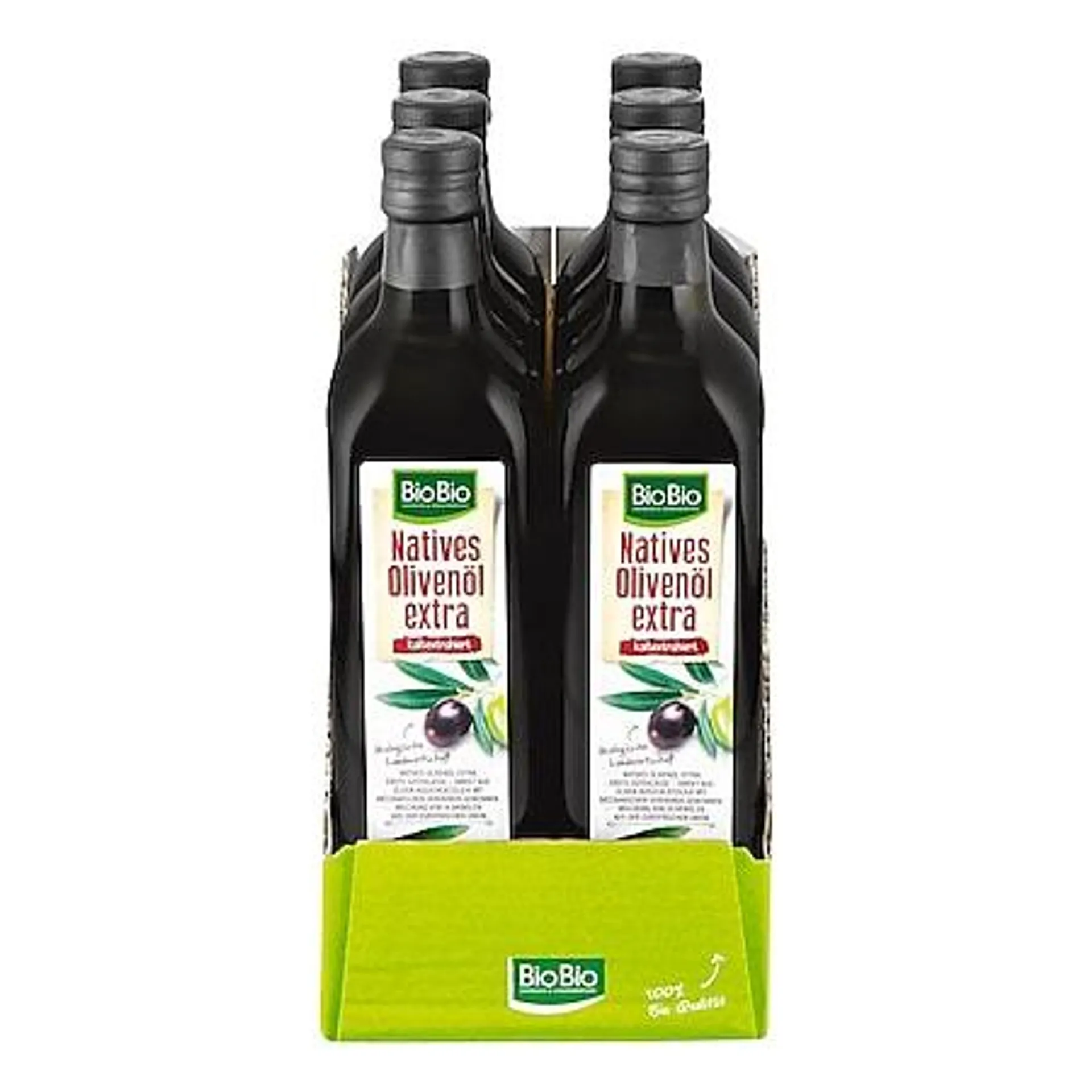 BioBio Natives Olivenöl Extra 750 ml, 6er Pack