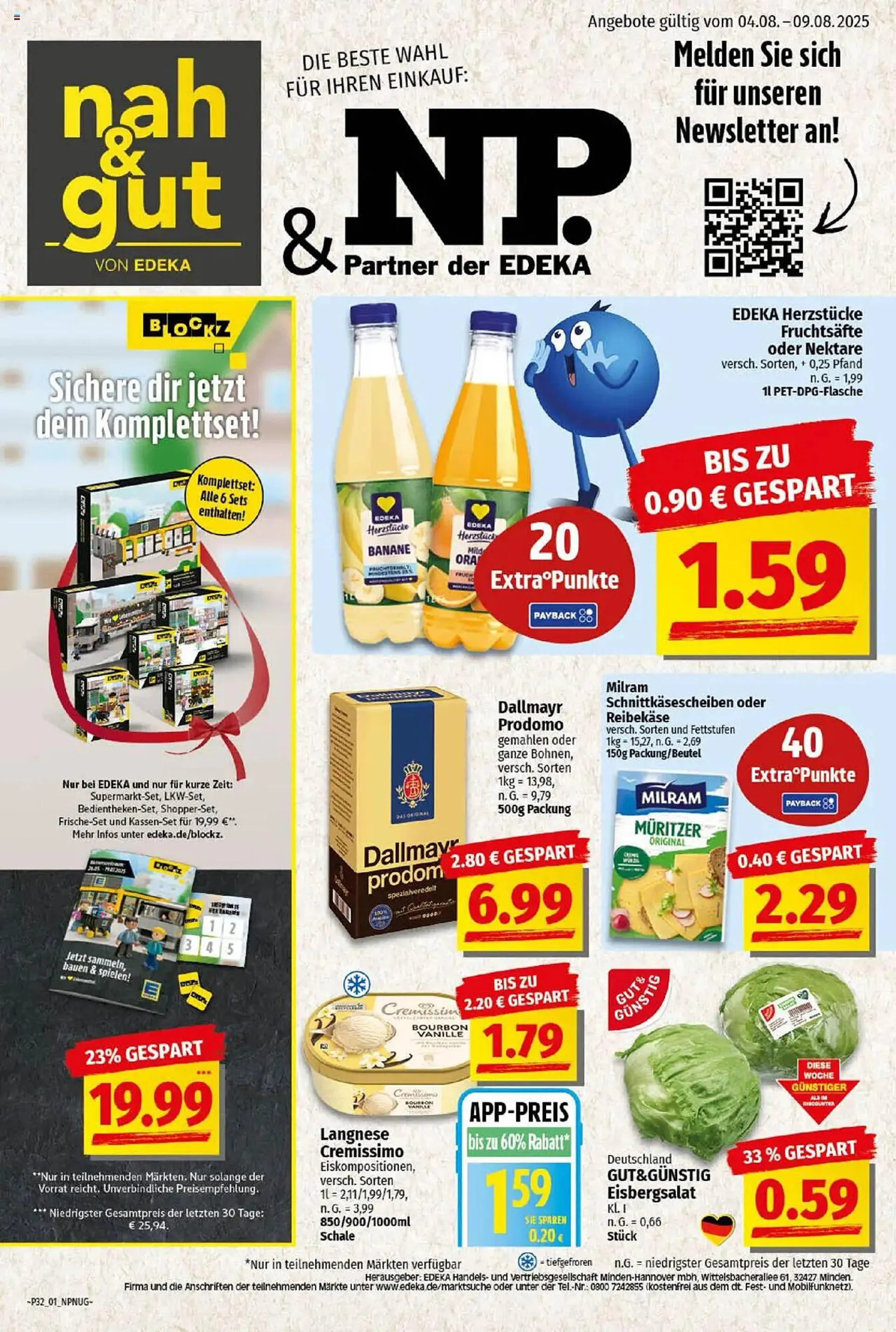 NP Discount Prospekt von 4. August bis 9. August 2025 - Prospekt seite 1