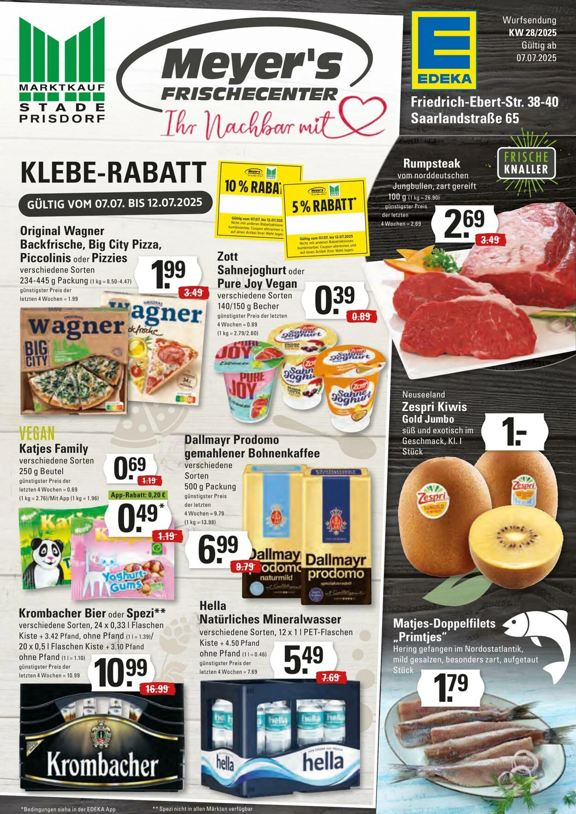 Marktkauf Aktueller Prospekt von 7. Juli bis 12. Juli 2025 - Prospekt seite 1