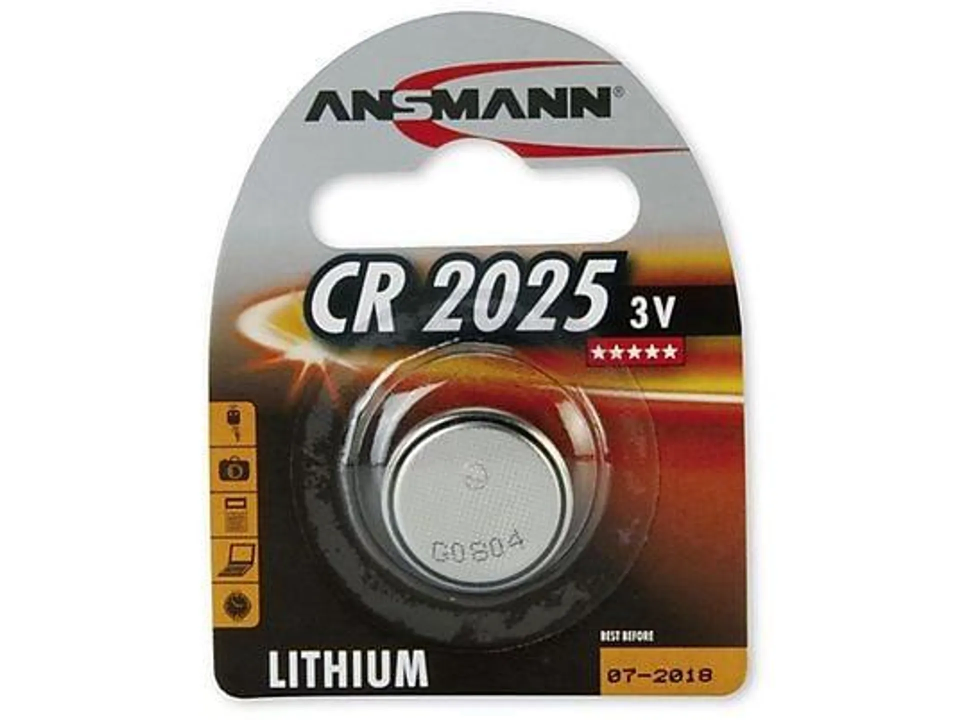 ANSMANN 5020142 CR 2025 1-ER PACK CR 2025 Knopfzelle, Lithium, 3 Volt 1 Stück