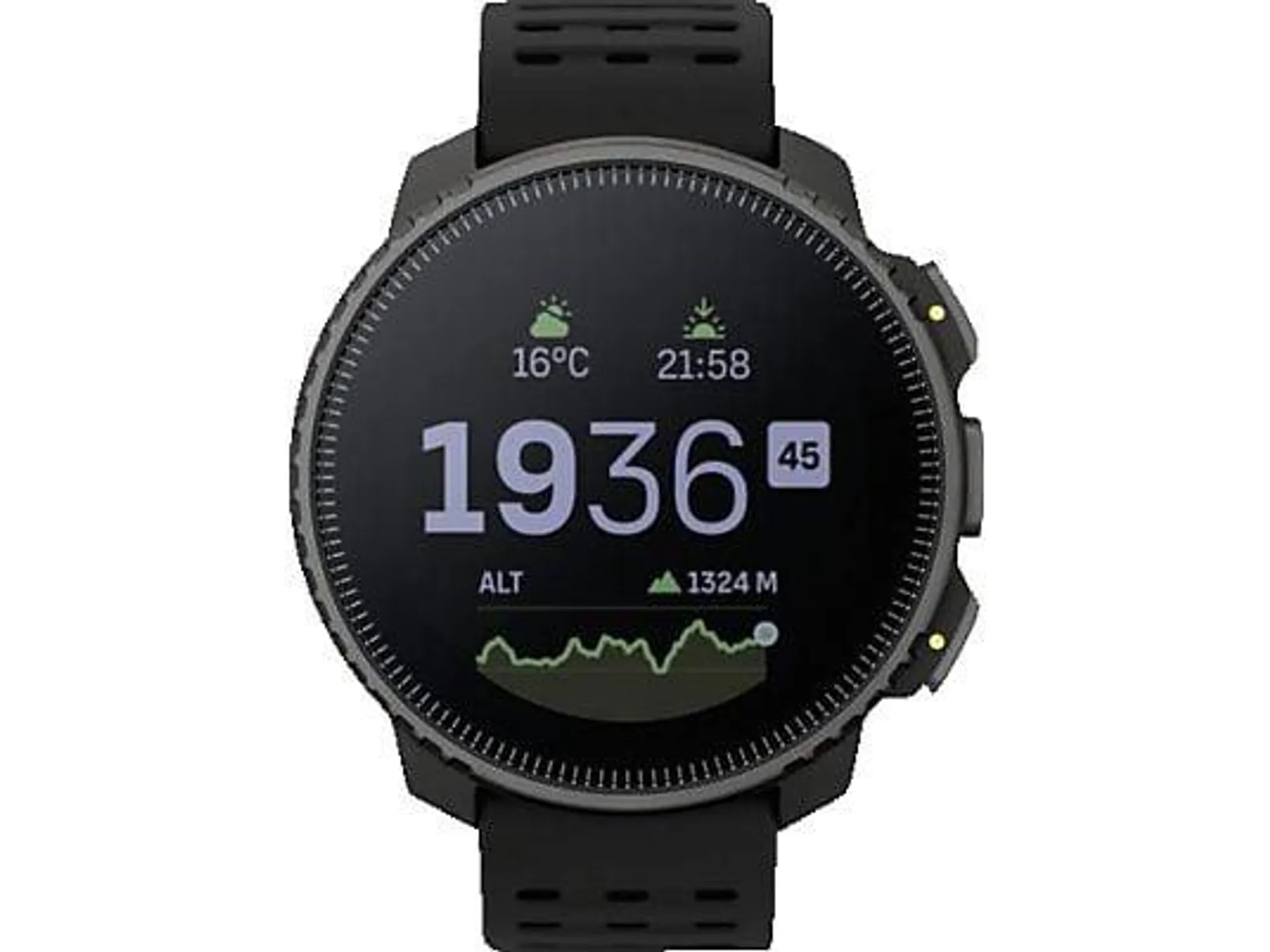 SUUNTO Vertical Smartwatch Glasfaserverstärktes Polyamid Silikon, Einheitsgröße, All Black