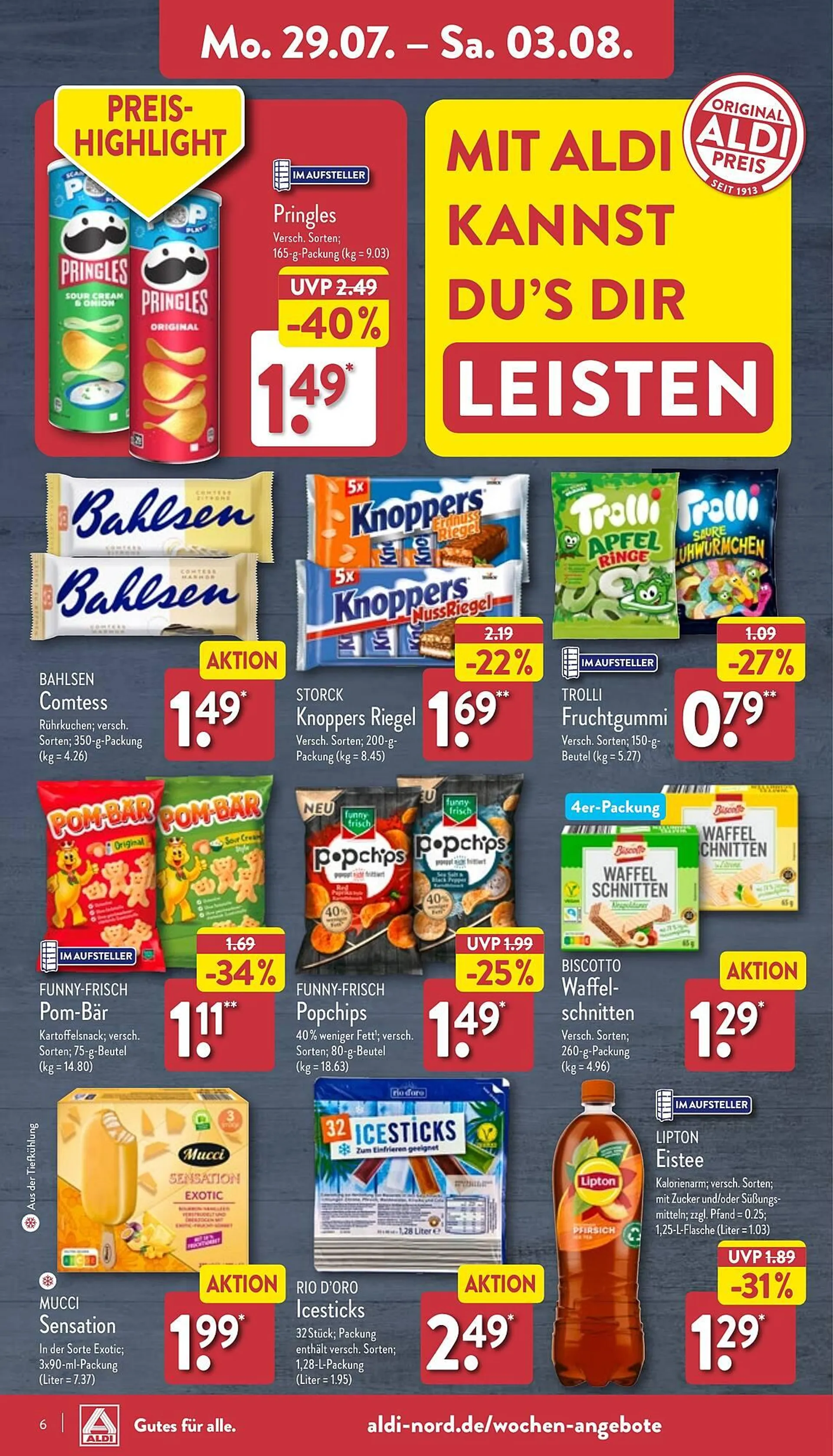 ALDI Nord Prospekte von 29. Juli bis 3. August 2024 - Prospekt seite 6