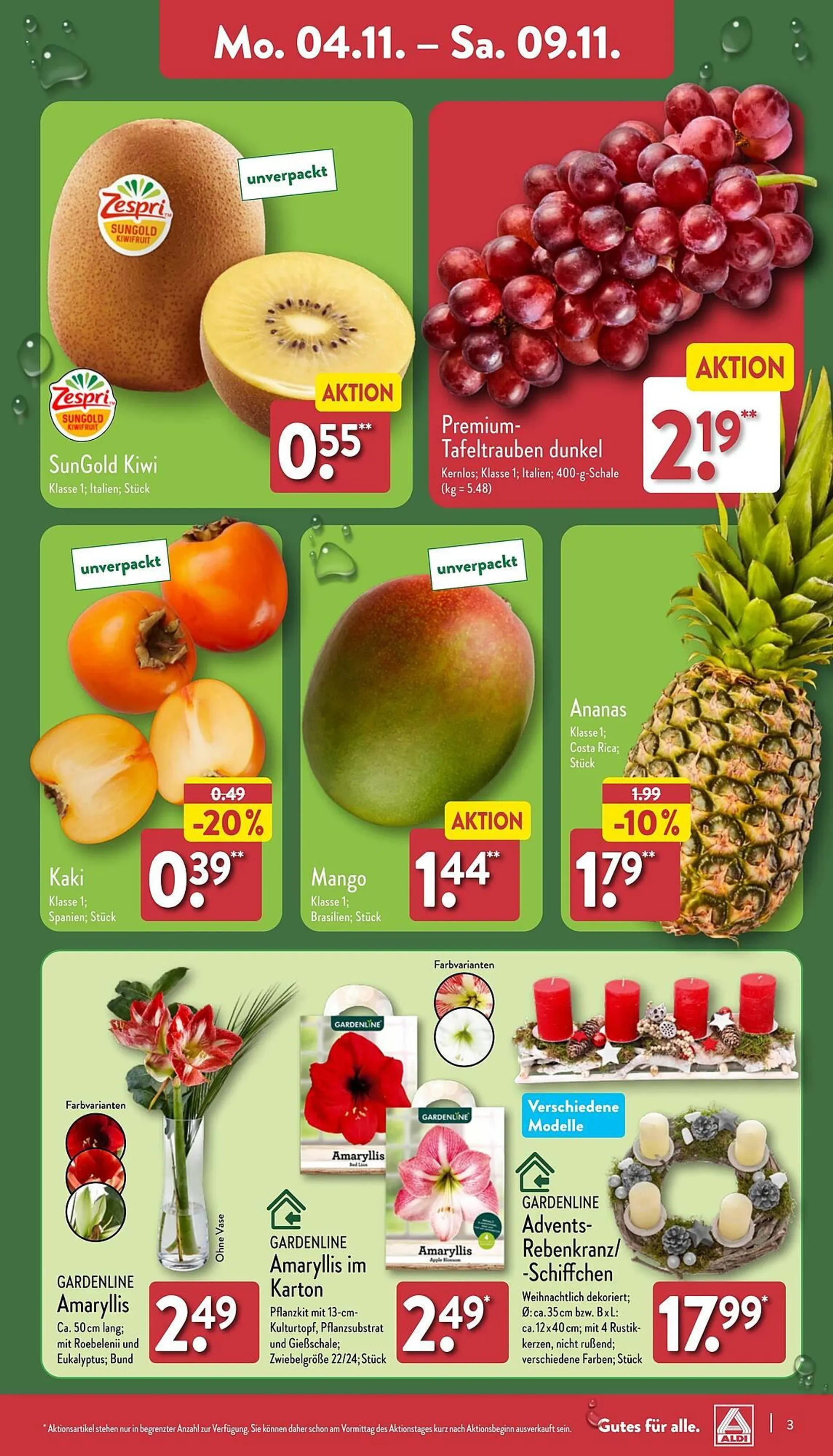 Aldi Nord Prospekt von 4. November bis 10. November 2024 - Prospekt seite 3