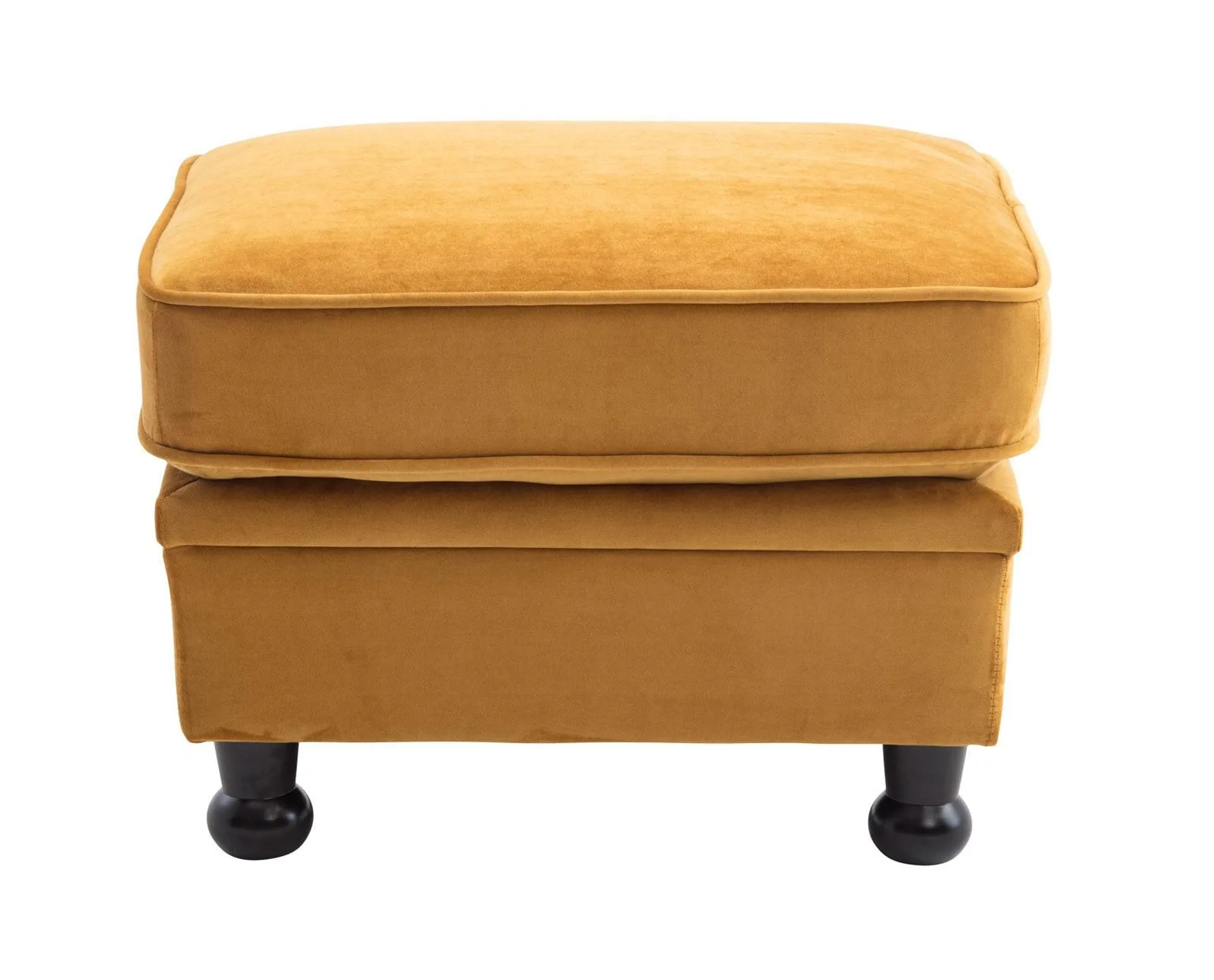 Hocker LONDON Samt gelb