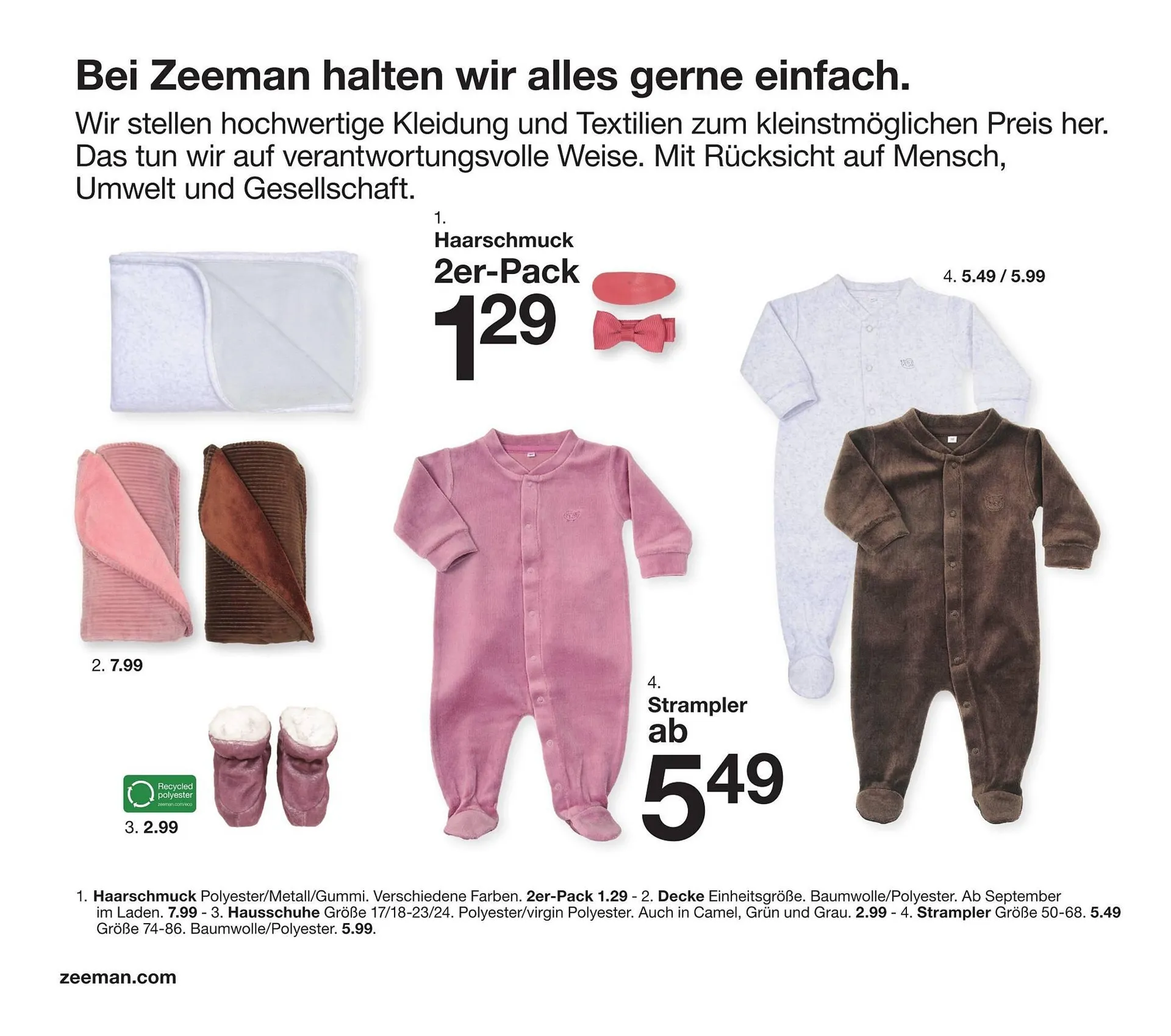 Zeeman Prospekt von 1. September bis 30. November 2024 - Prospekt seite 10