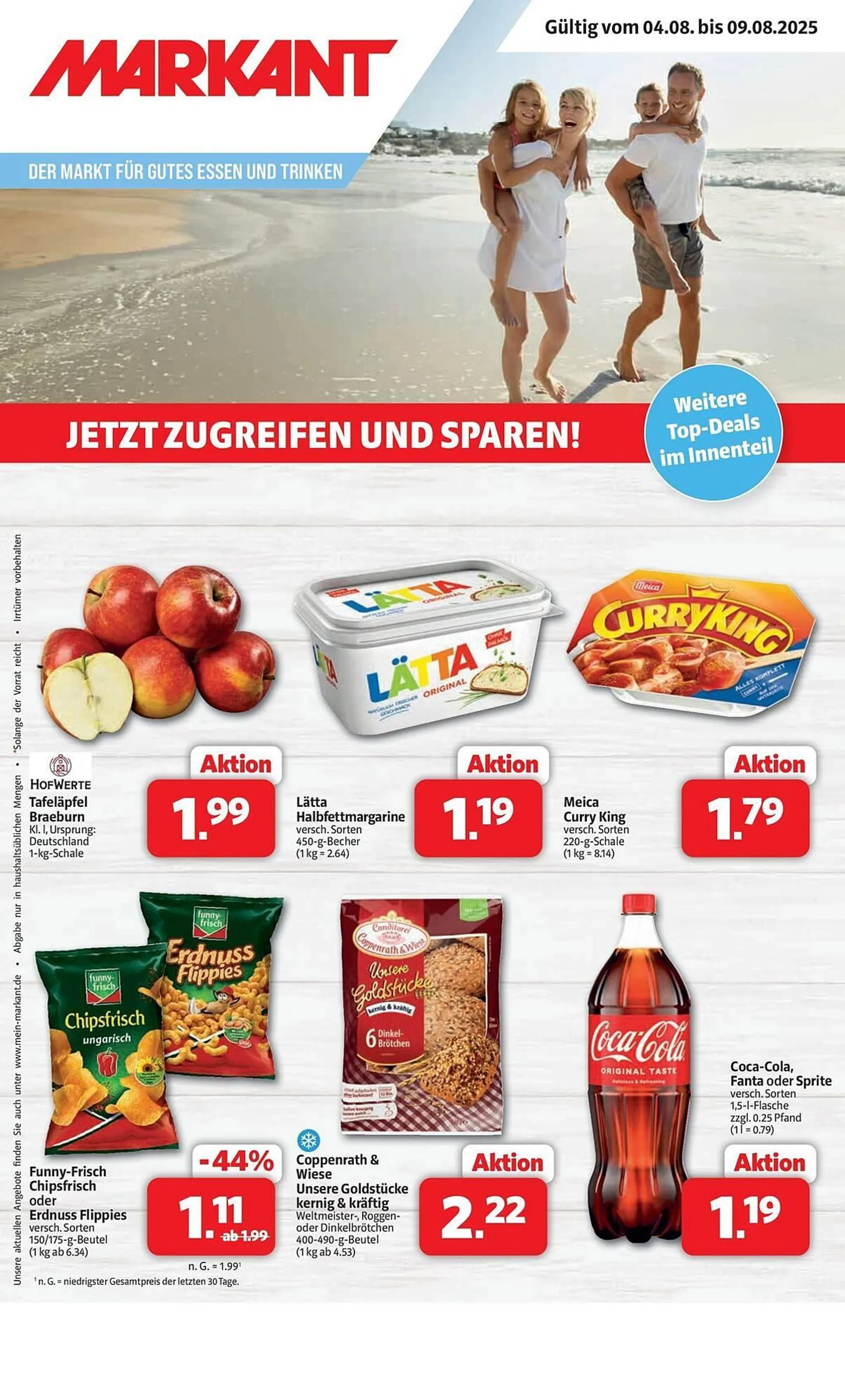 Markant Prospekt von 3. August bis 9. August 2025 - Prospekt seite 1
