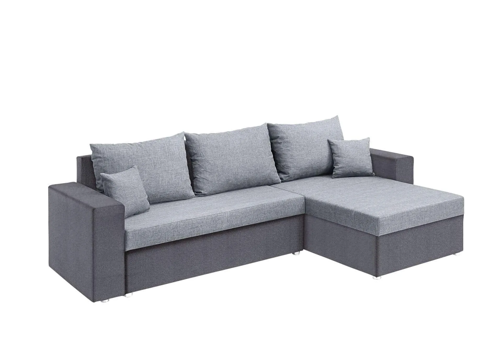 Ecksofa Samba II Stoffbezug Grau ca. 250 x 146 cm