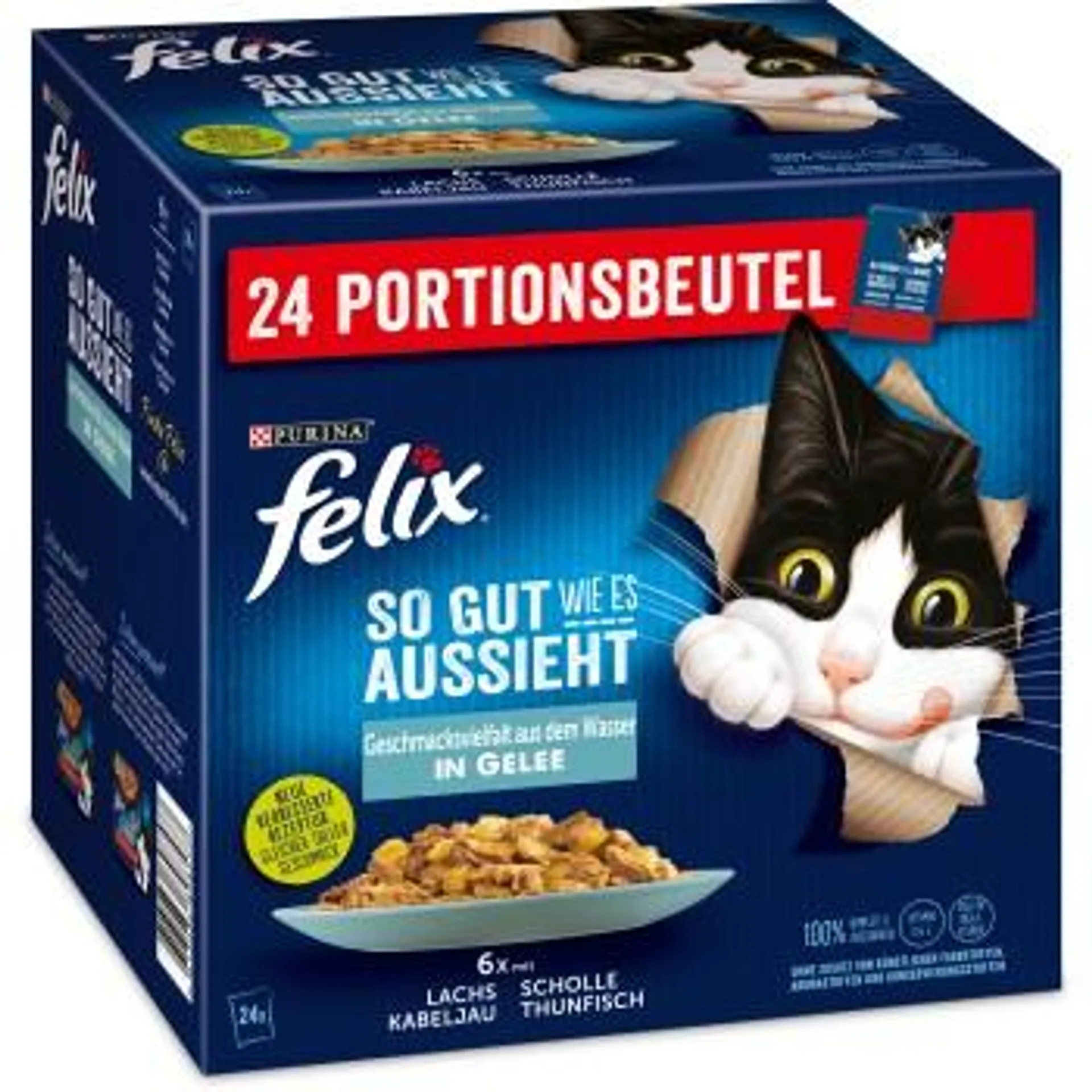 Felix So gut wie es aussieht 24x85g Geschmacksvielfalt aus dem Wasser