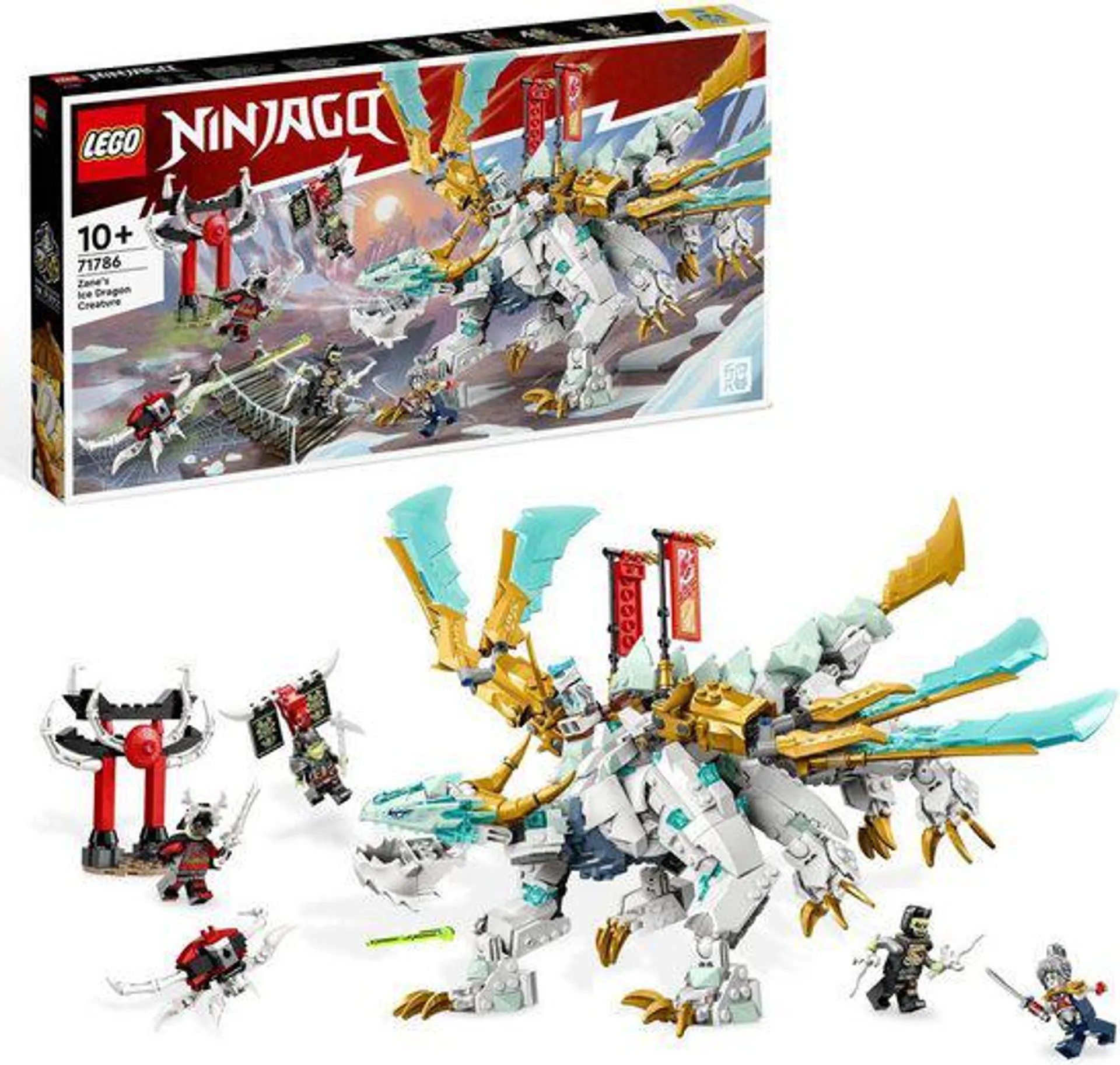 LEGO® Konstruktionsspielsteine Zanes Eisdrache (71786), LEGO® NINJAGO, (973 St), Made in Europe