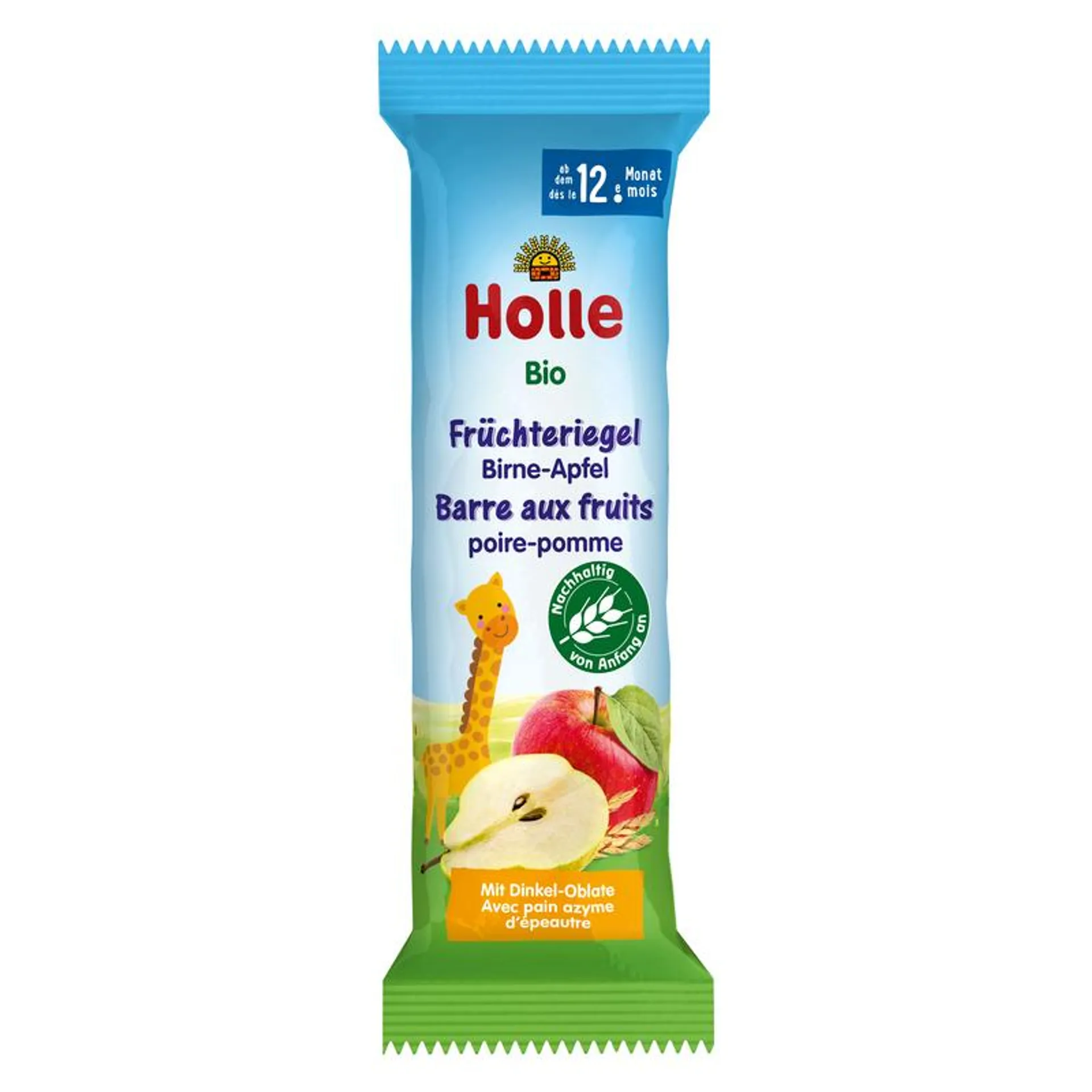 Holle Früchteriegel Birne-Apfel 25g