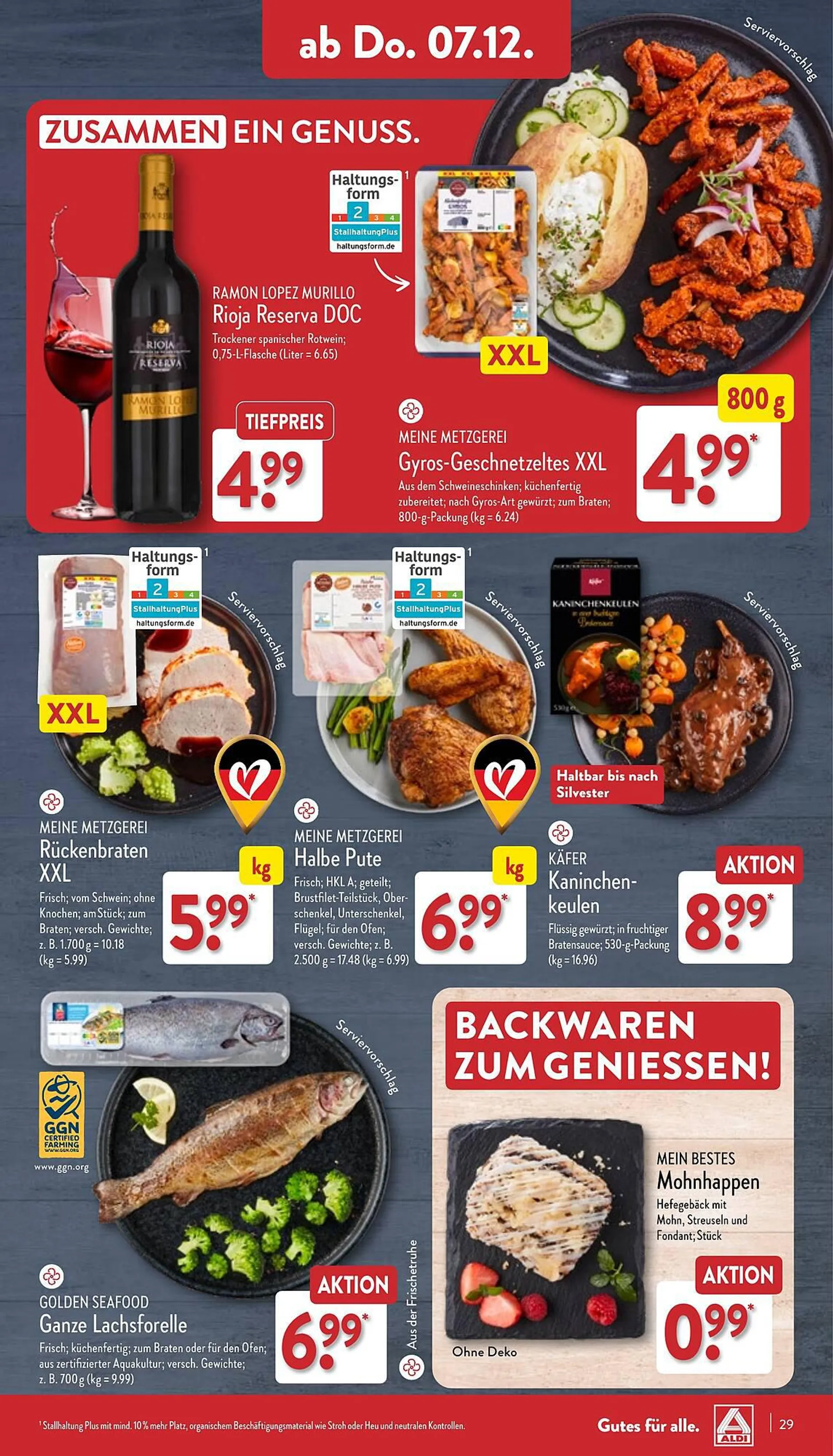 Aldi Nord Prospekt von 4. Dezember bis 9. Dezember 2023 - Prospekt seite 29