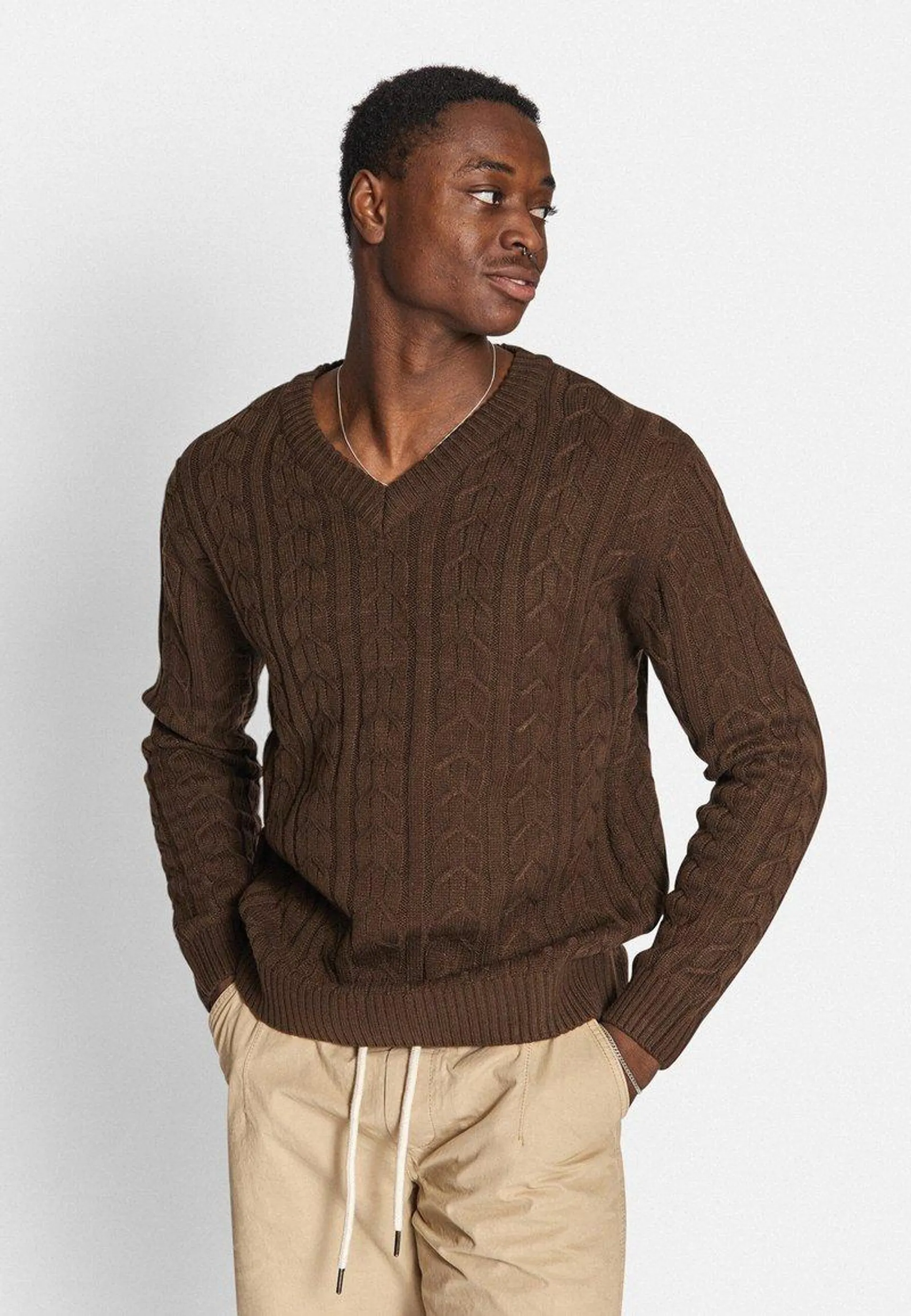 PAUL - Jumper - chocolate brown