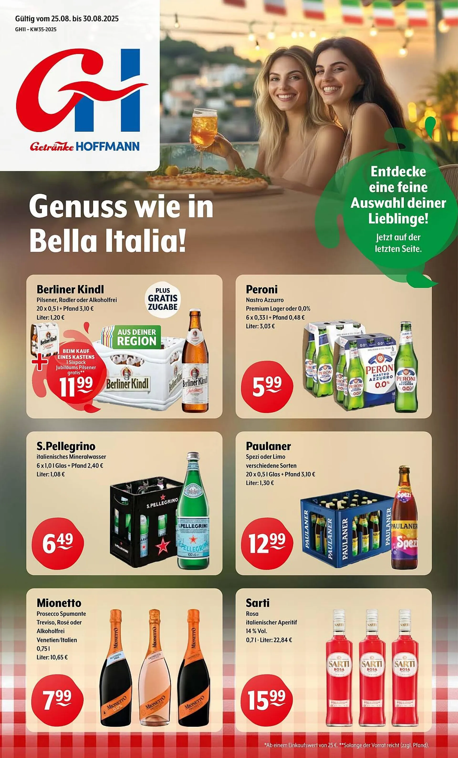 Trink und Spare Prospekt von 25. August bis 30. August 2025 - Prospekt seite 1