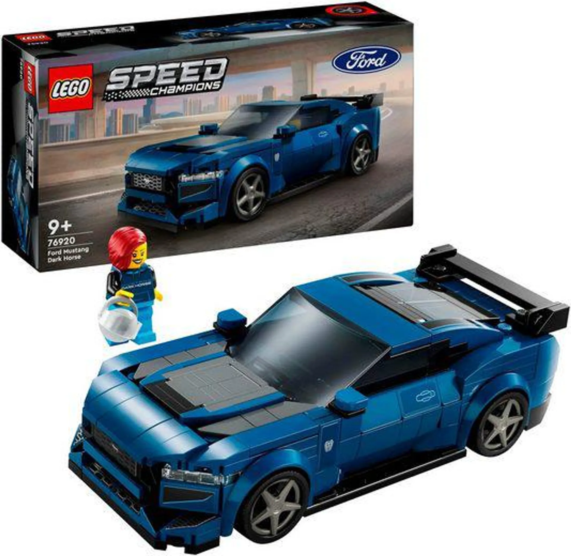 LEGO® Konstruktionsspielsteine Ford Mustang Dark Horse Sportwagen (76920), LEGO Speed® Champions, (344 St), Made in Europe