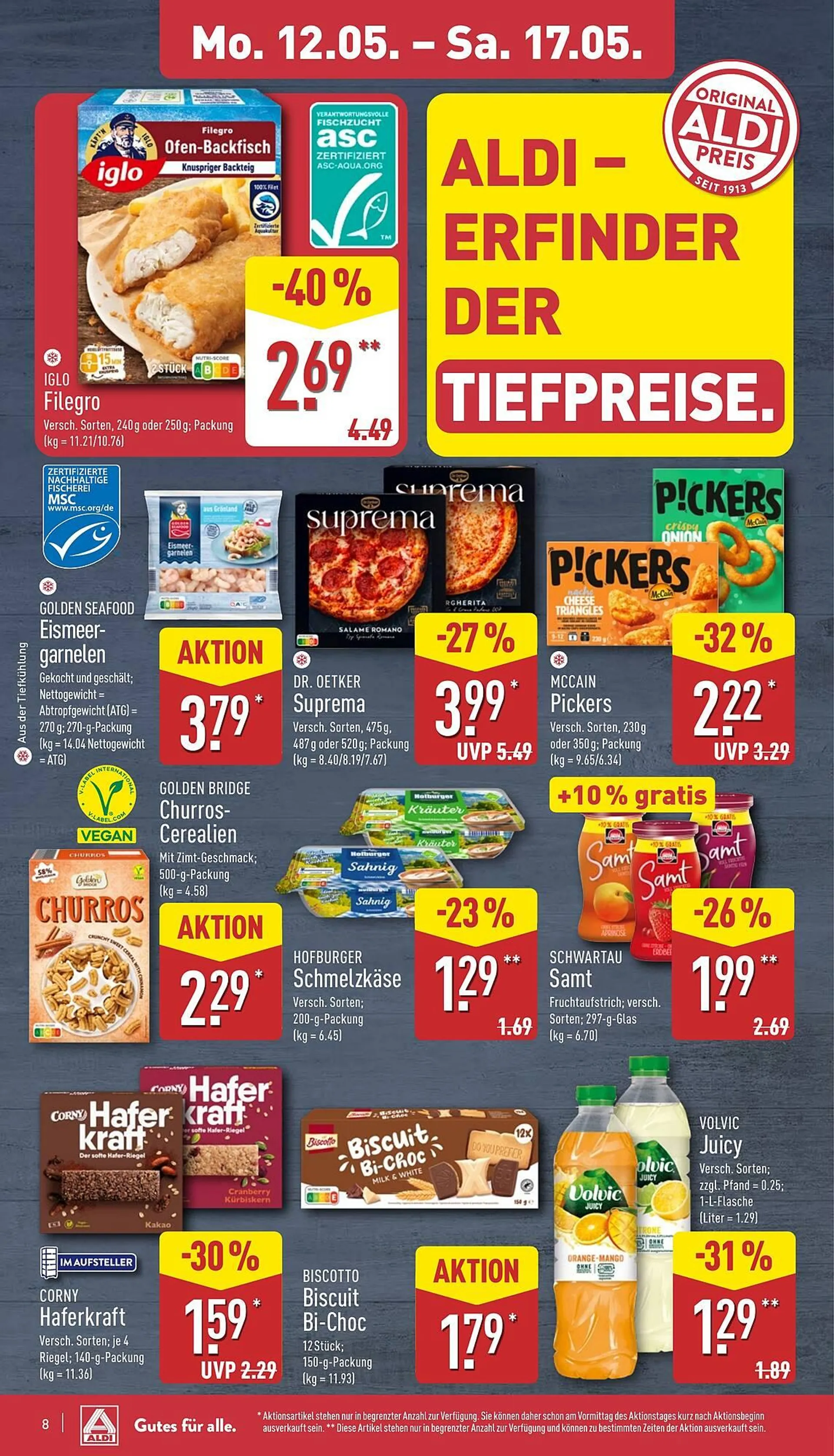 Aldi Nord Prospekt von 12. Mai bis 18. Mai 2025 - Prospekt seite 8