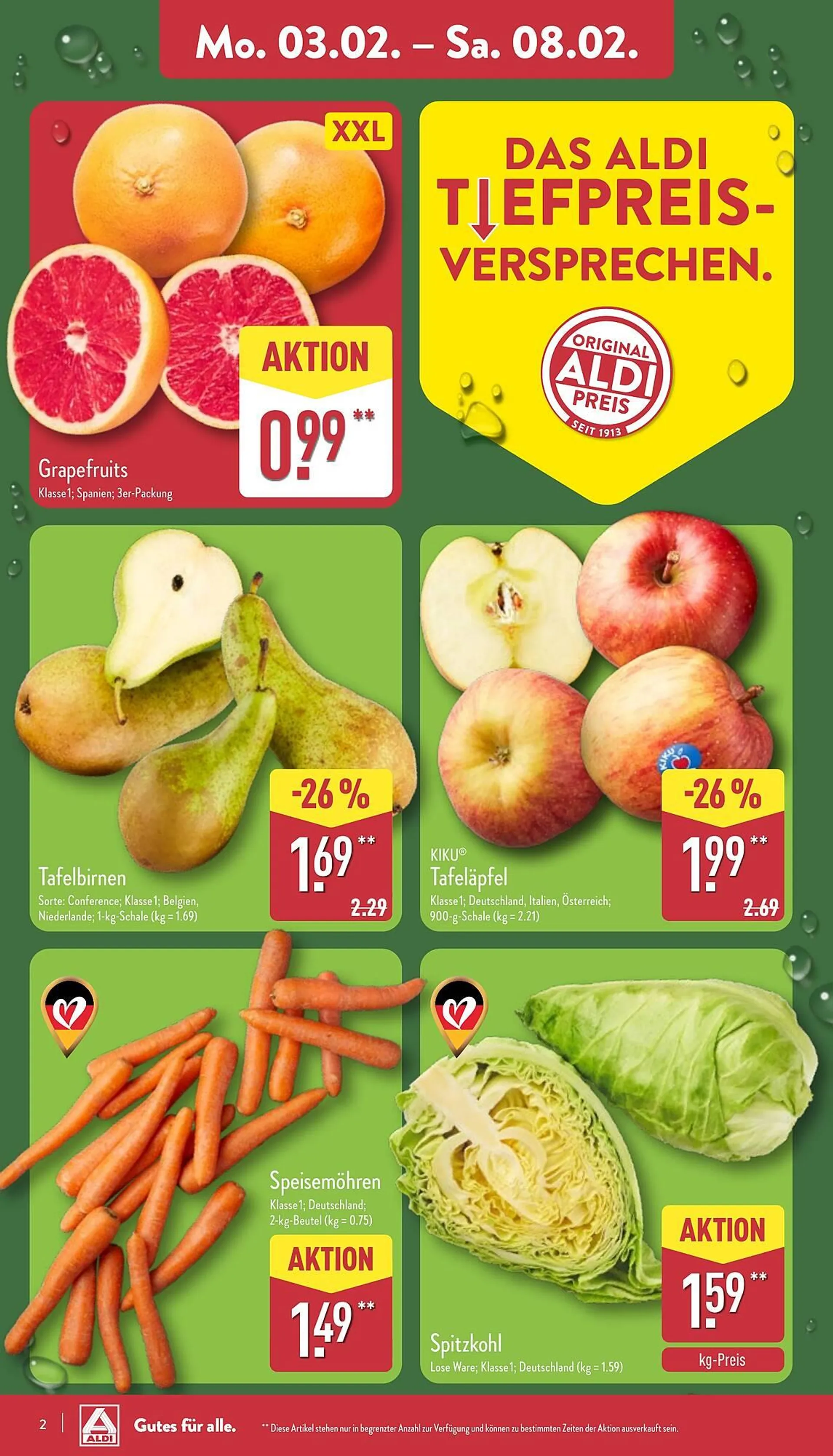 Aldi Nord Prospekt von 3. Februar bis 8. Februar 2025 - Prospekt seite 2