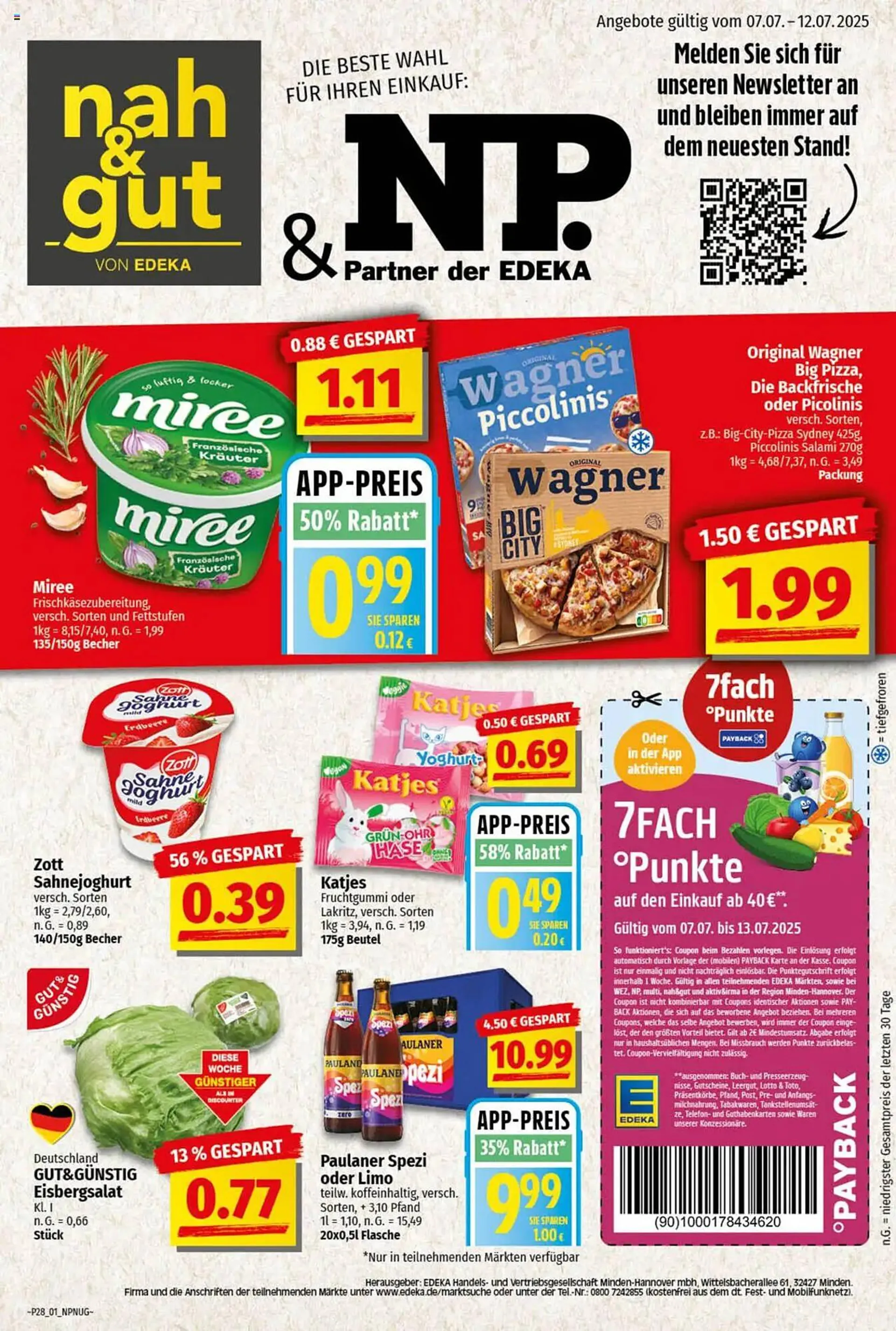 NP Discount Prospekt von 7. Juli bis 12. Juli 2025 - Prospekt seite 1