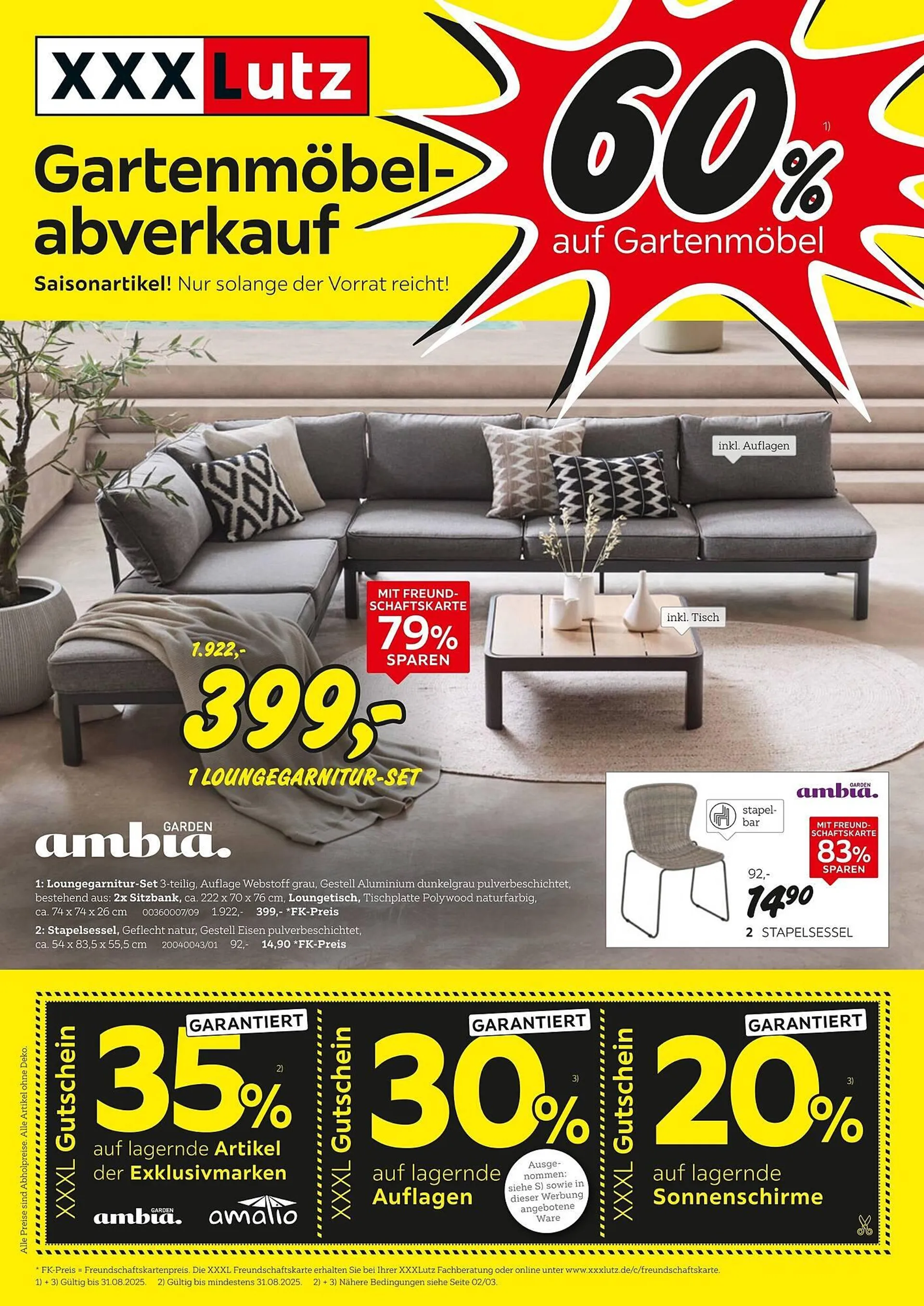XXXLutz Prospekt von 4. August bis 31. August 2025 - Prospekt seite 1
