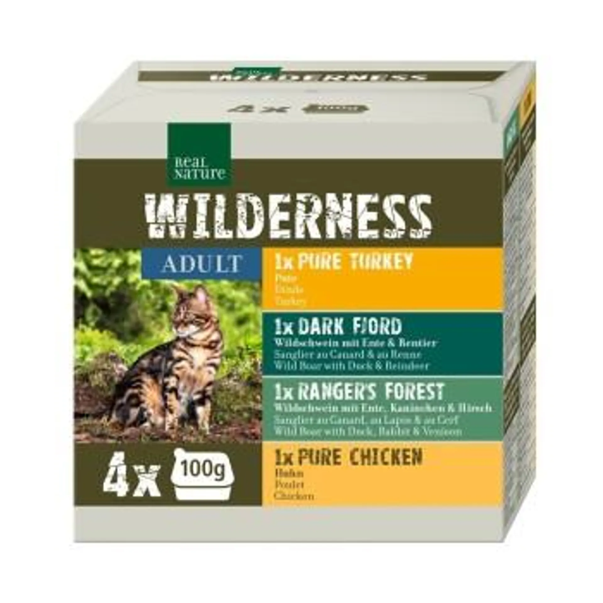 REAL NATURE Wilderness Adult 4x100 g Multipack 1